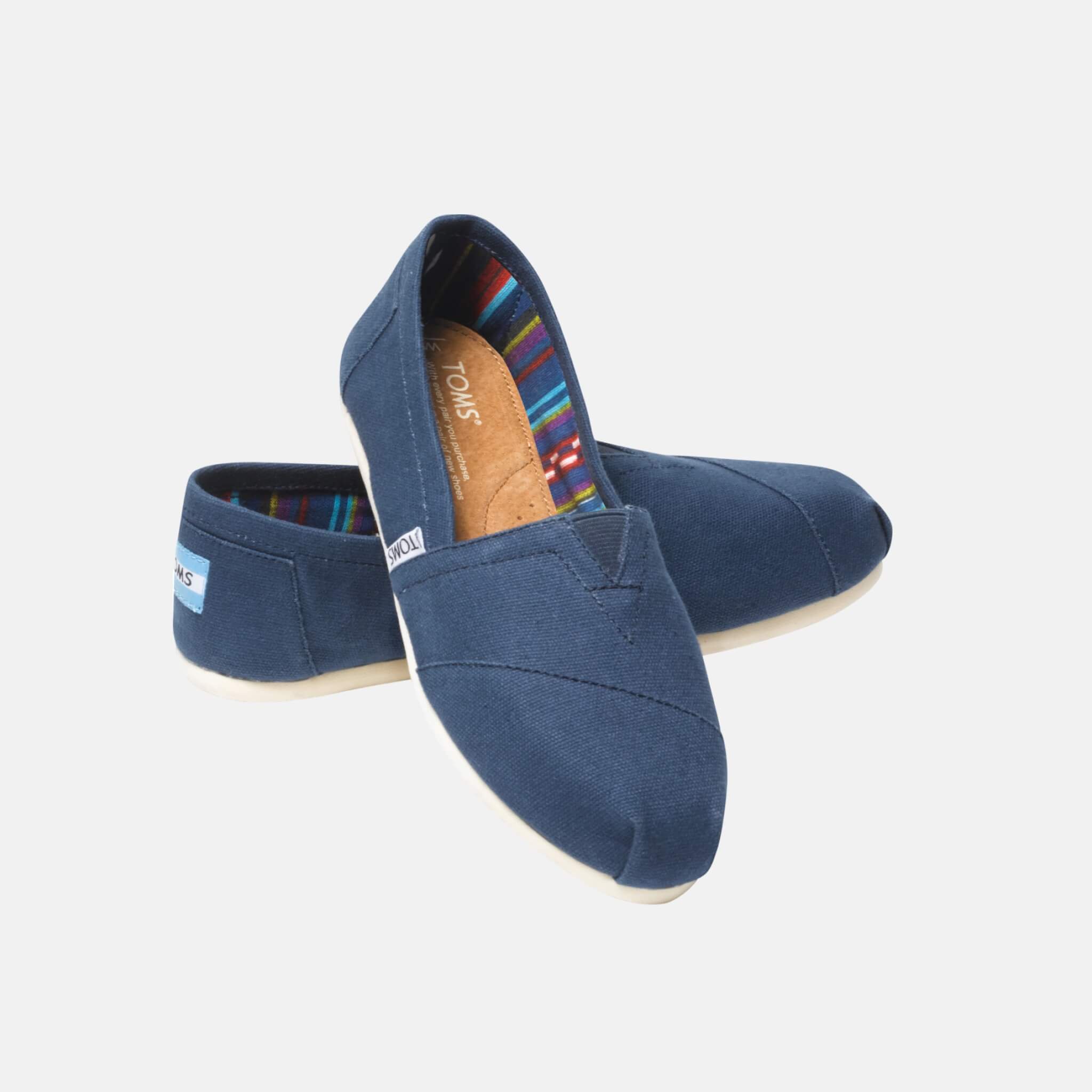 Modré dámské TOMS Classic Alpargata