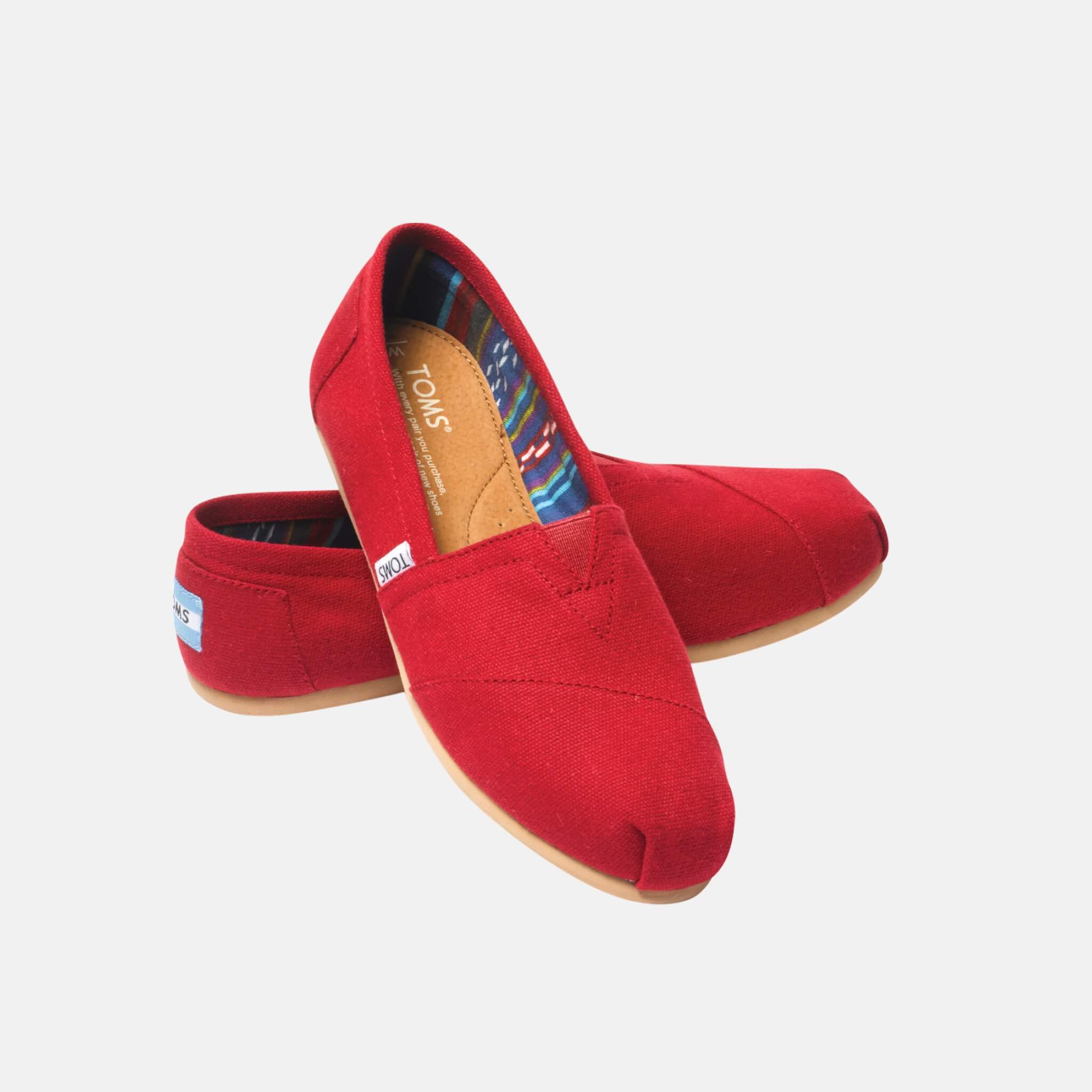 Dámske červené TOMS Core Classics Alpargata