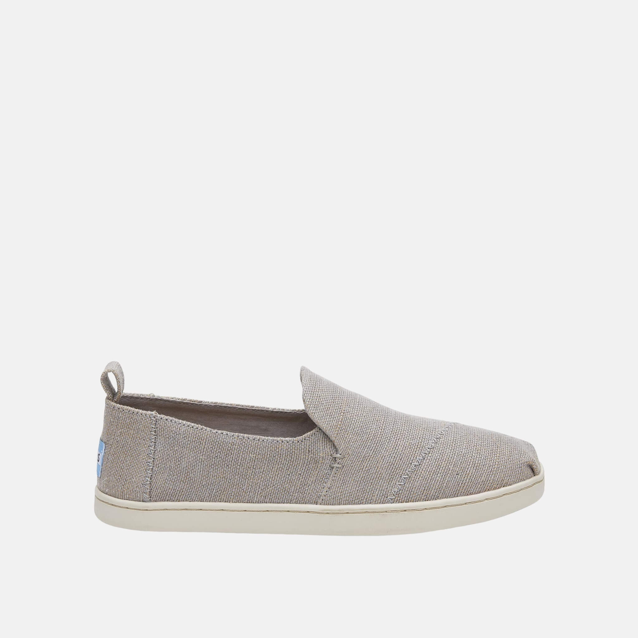 Dámske šedé TOMS Jute Deconstructed Alpargata