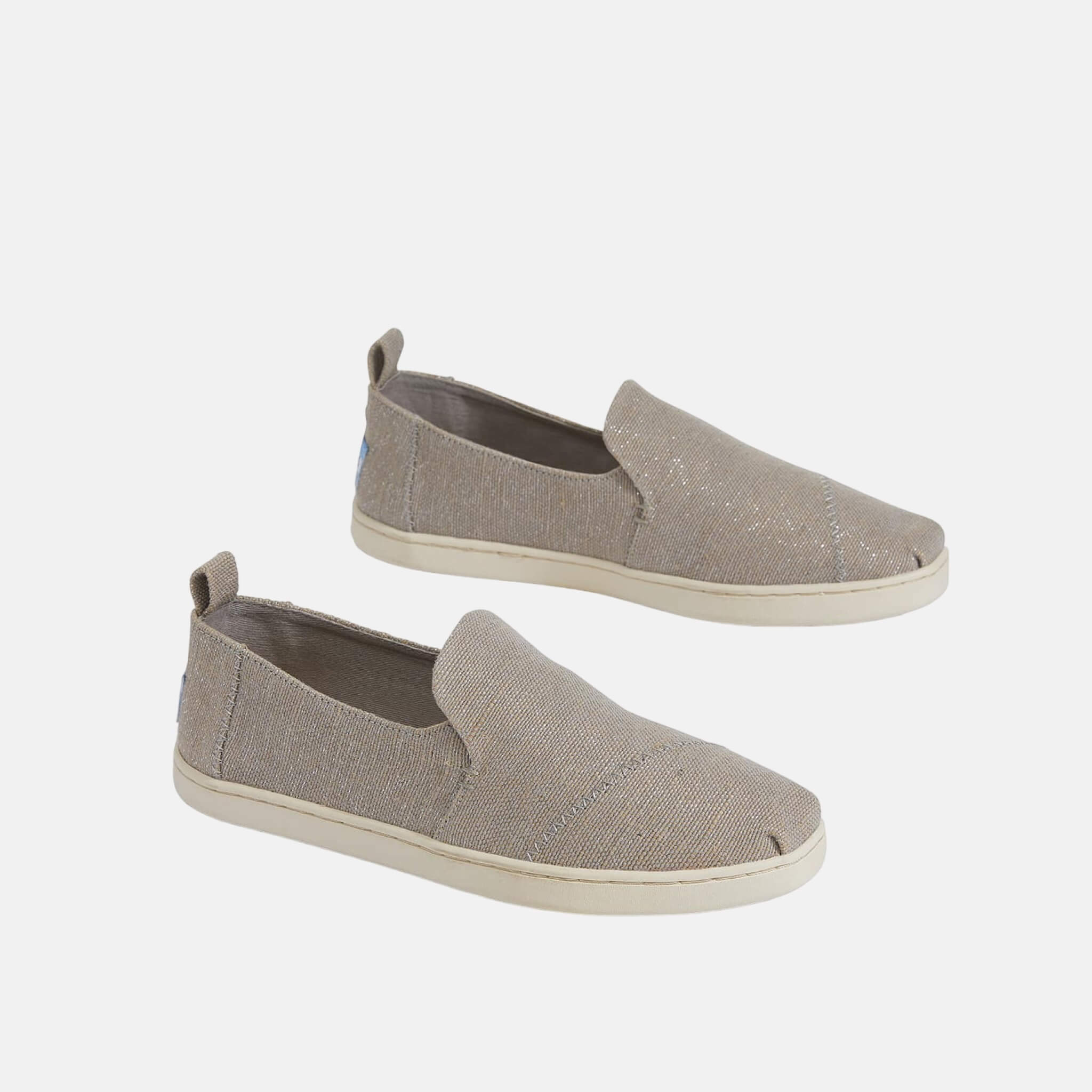 Dámske šedé TOMS Jute Deconstructed Alpargata
