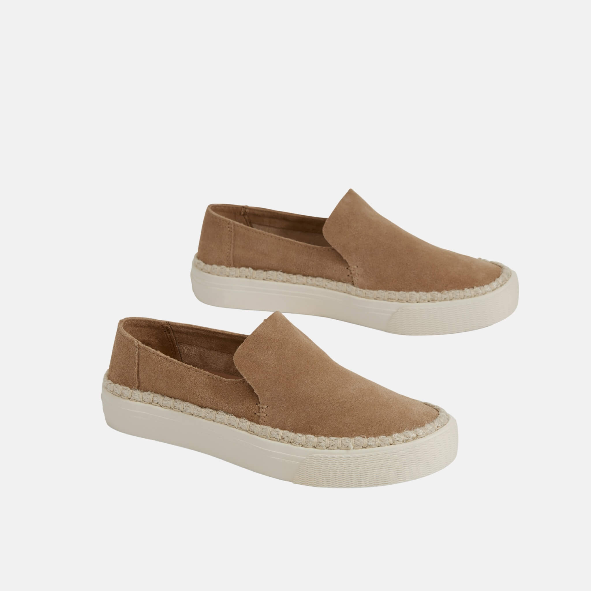 Dámske hnedé slip-ony TOMS Suede Sunset