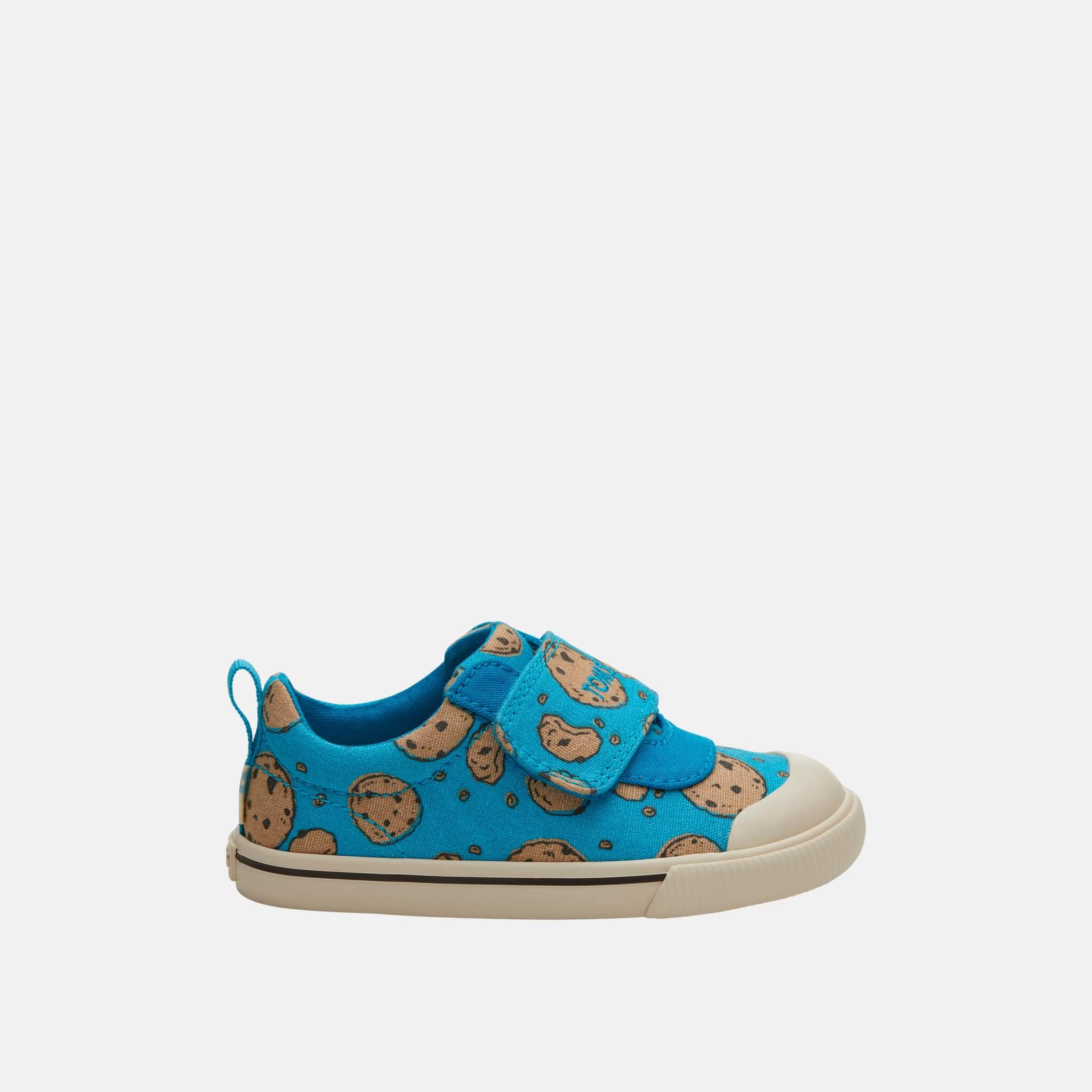 Detské modré tenisky TOMS Sesame Street Cookie Monster Tiny Doheny Sneakers