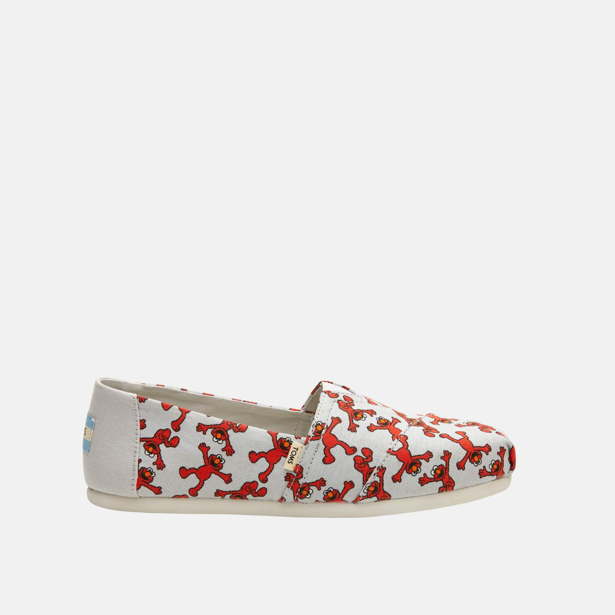 Dámske svetlo šedé TOMS Sesame Street Collection Alpargata