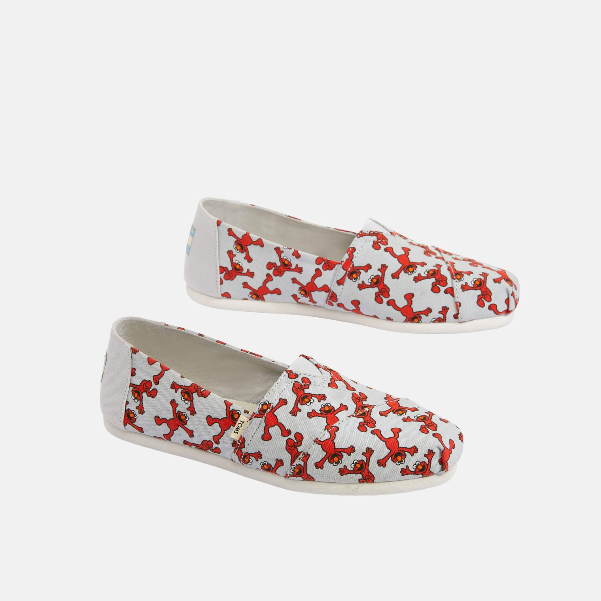 Dámske svetlo šedé TOMS Sesame Street Collection Alpargata
