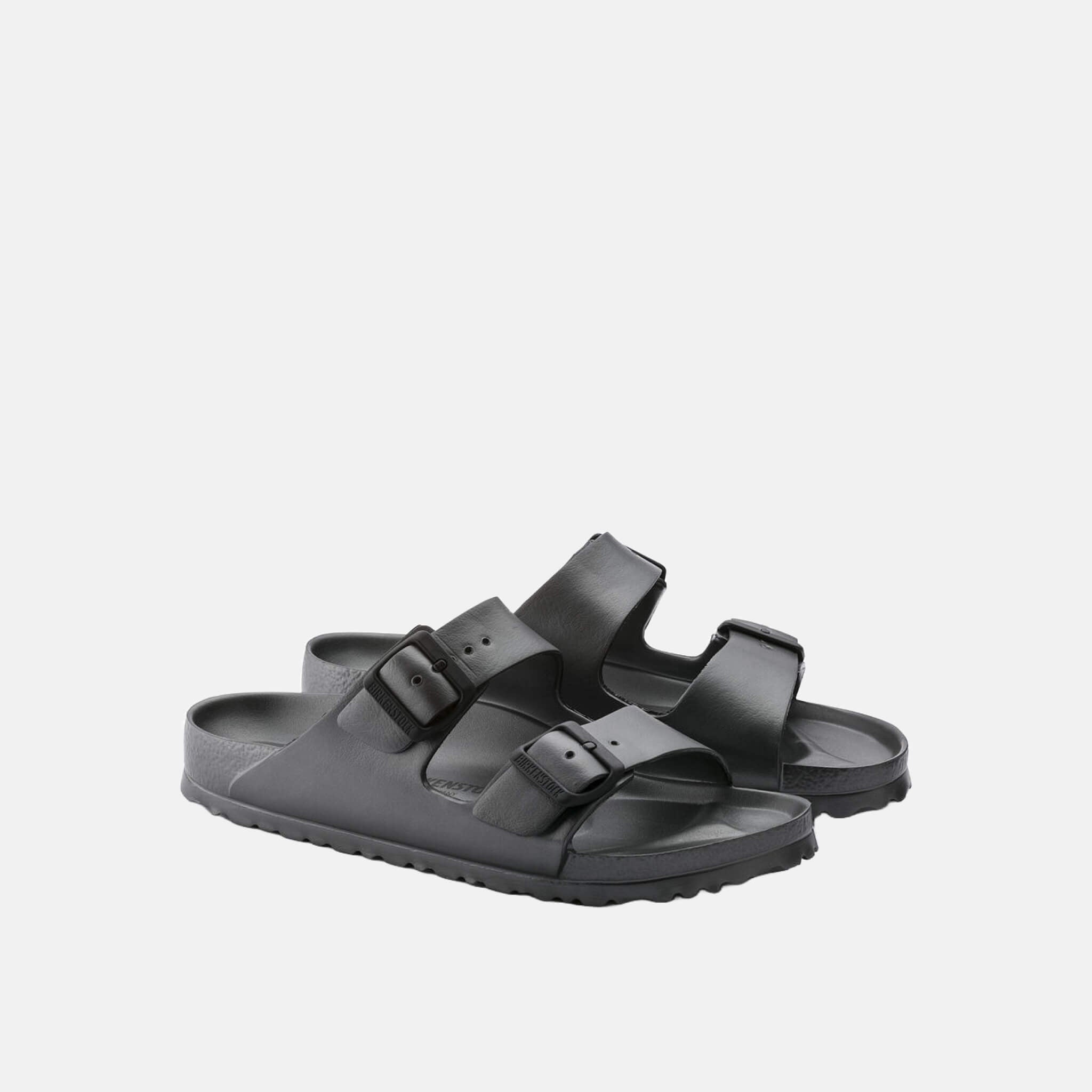 Antracitové narrow šľapky Birkenstock Arizona EVA