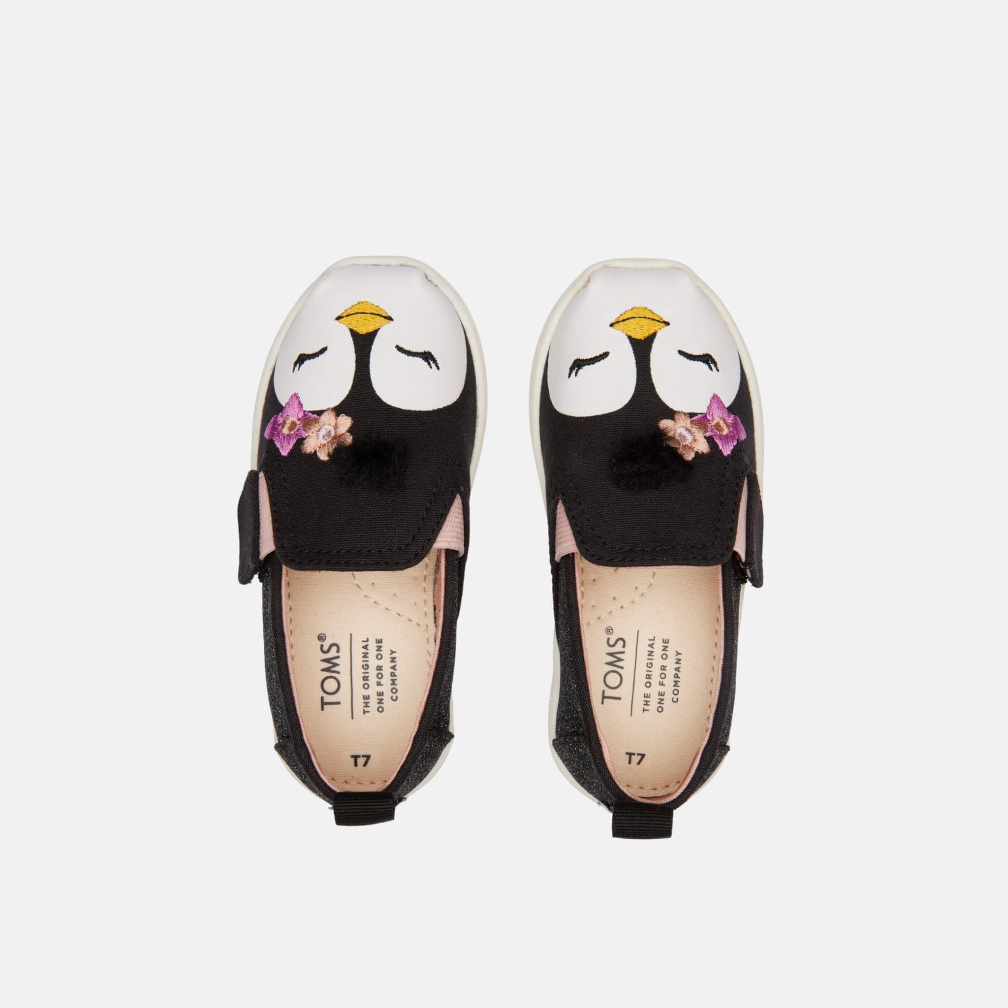 Detské čierne espadrilky TOMS Tiny Alpargata Twin Gore