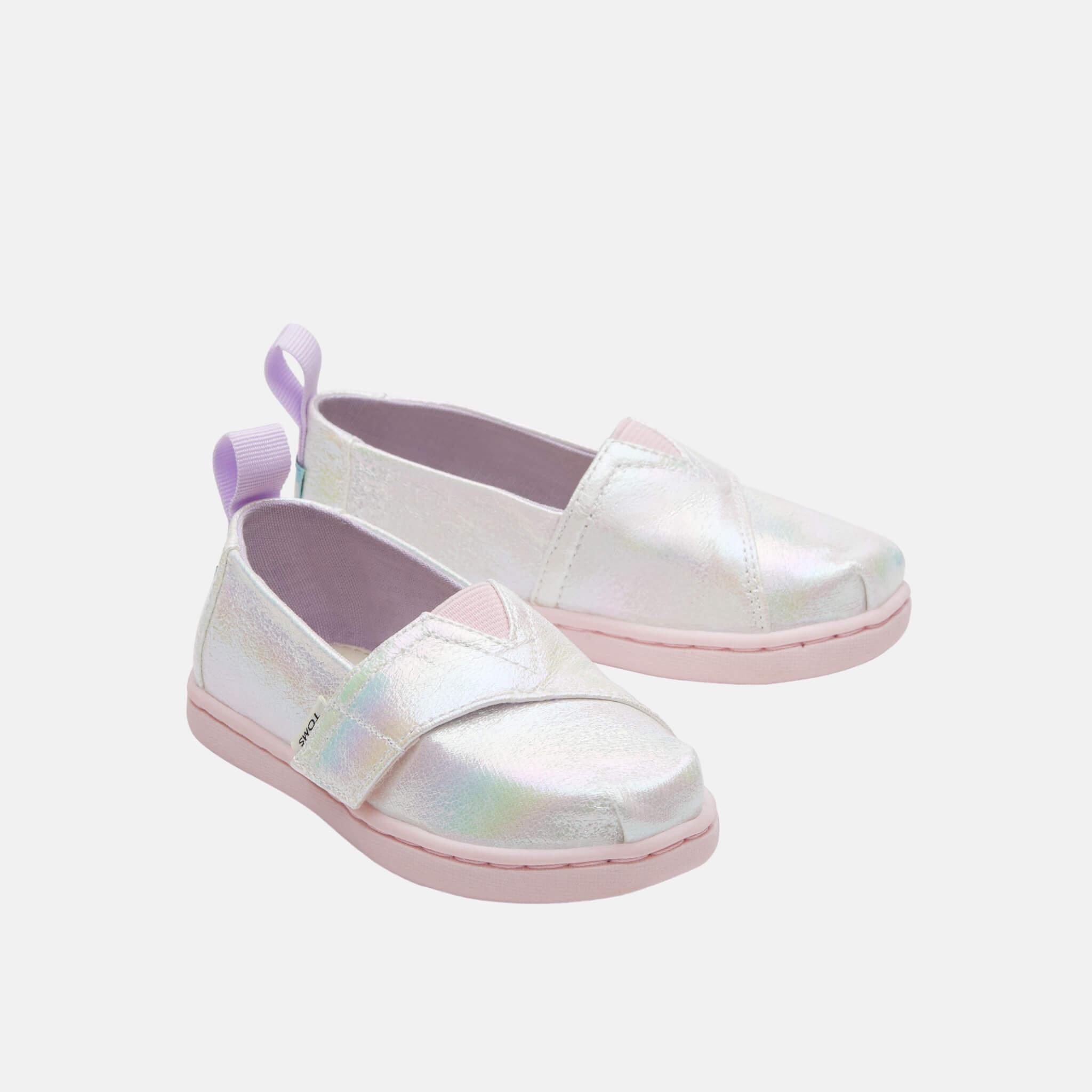 Detské biele espadrilky TOMS Tiny Alpargata