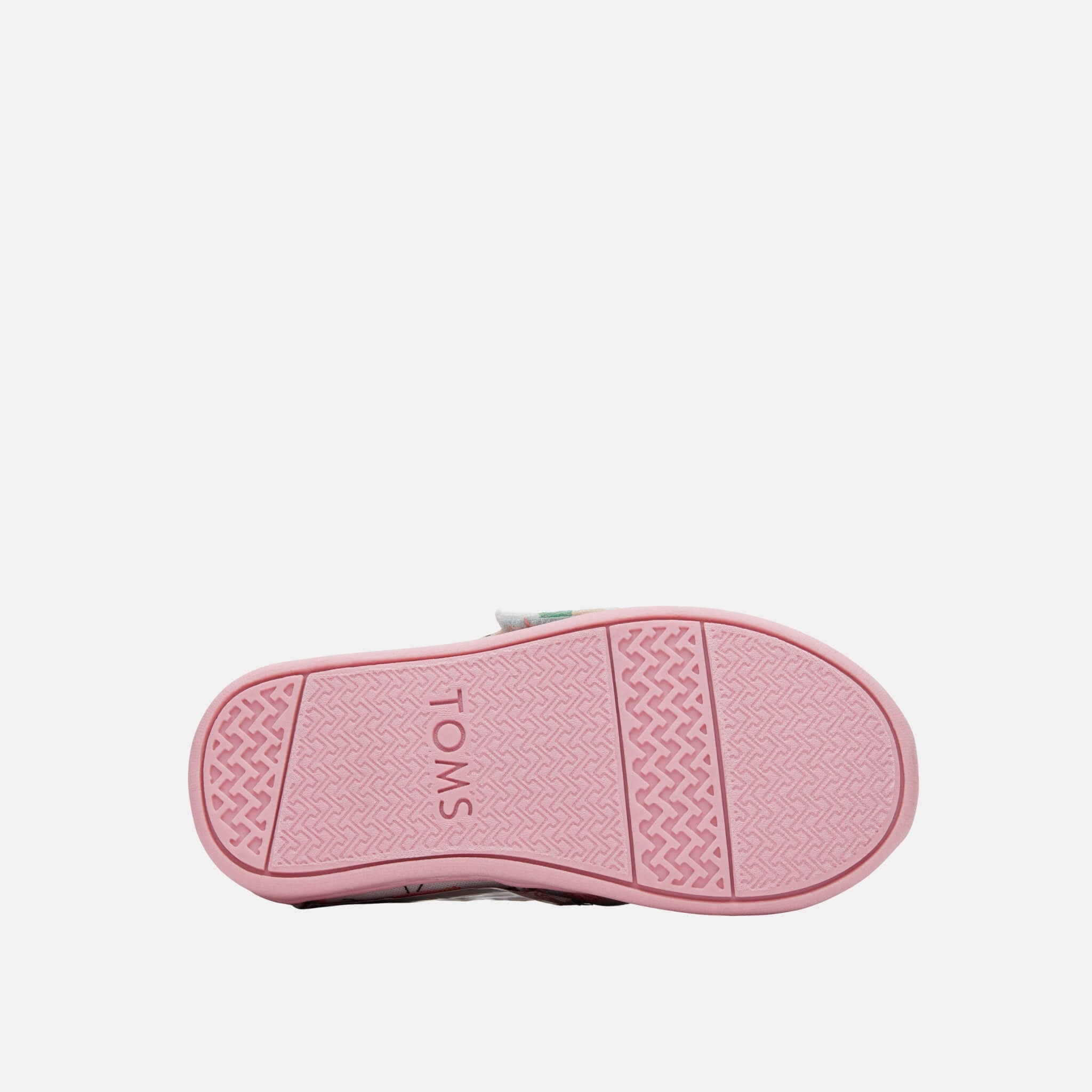 Detské espadrilky s plameniakmi TOMS Tiny Alpargata