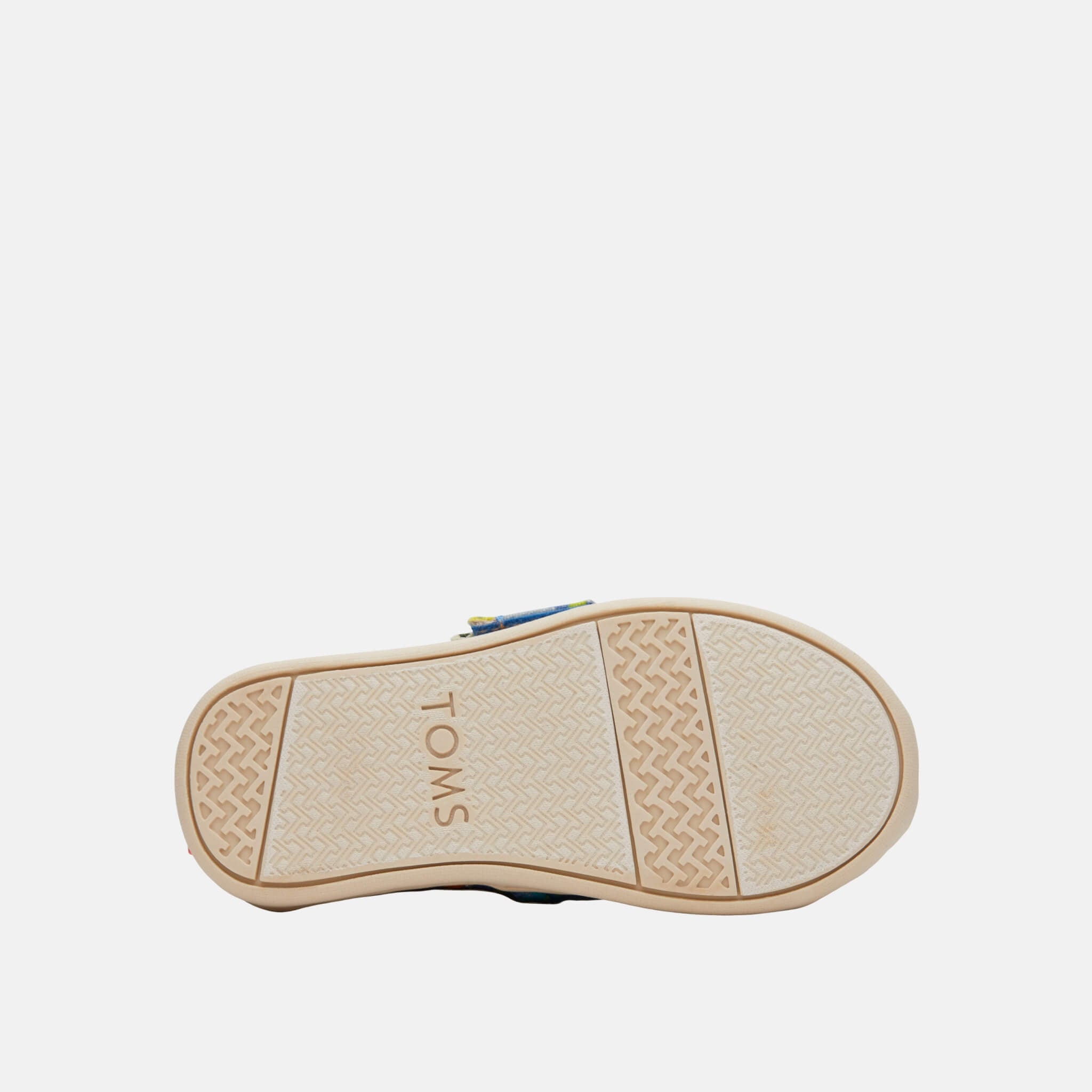 Detské modré espadrilky s dinosaurmi TOMS Tiny Alpargata