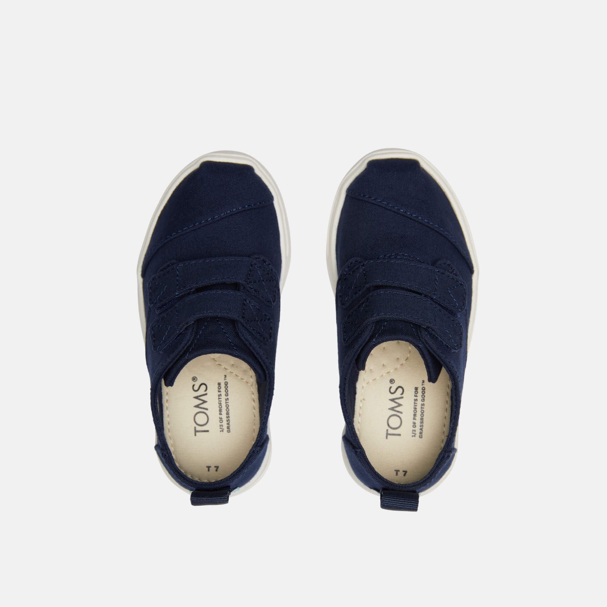 Detské modré tenisky TOMS Tiny Cordones Cupsole Double Strap