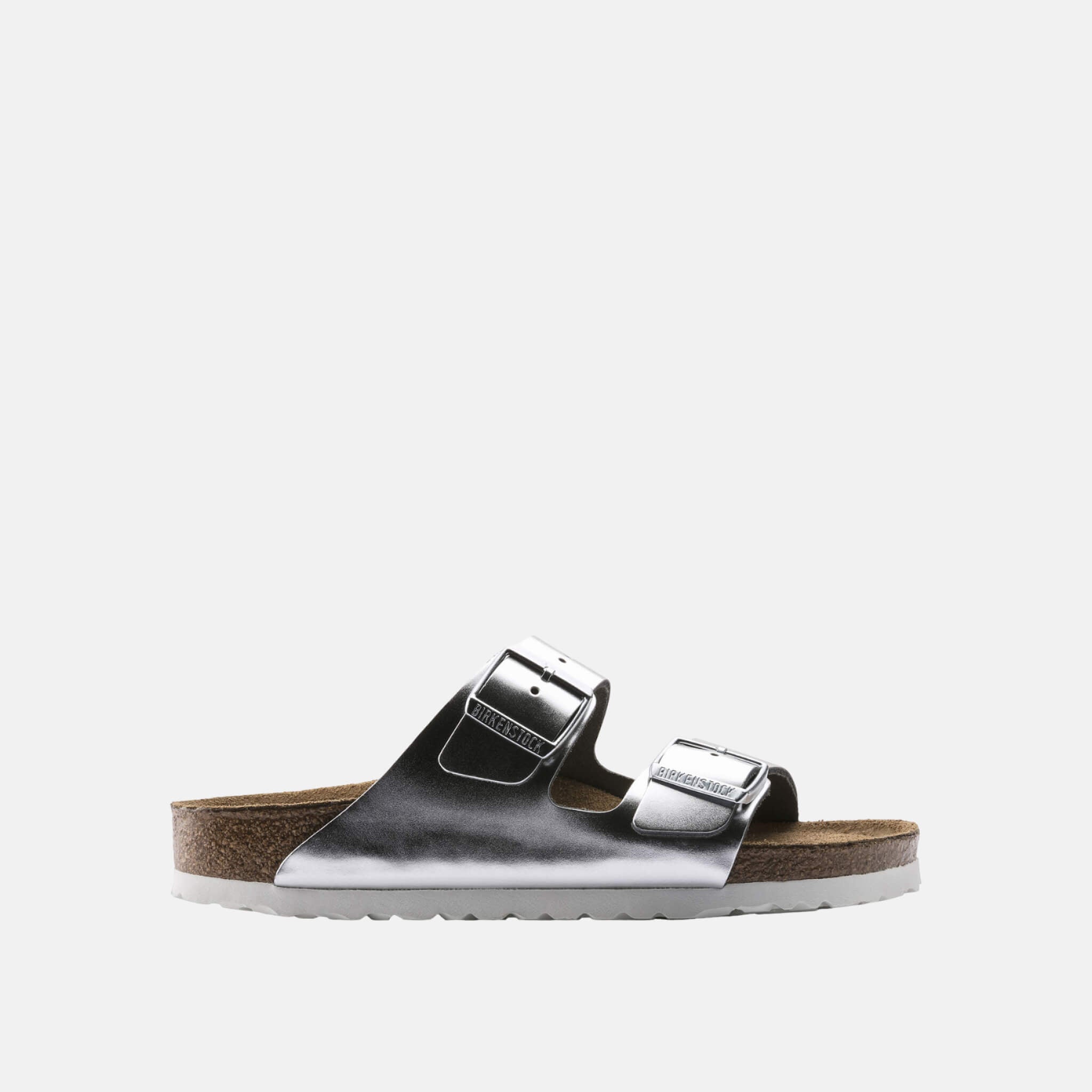 Strieborné Regular papuče Birkenstock Arizona Leather