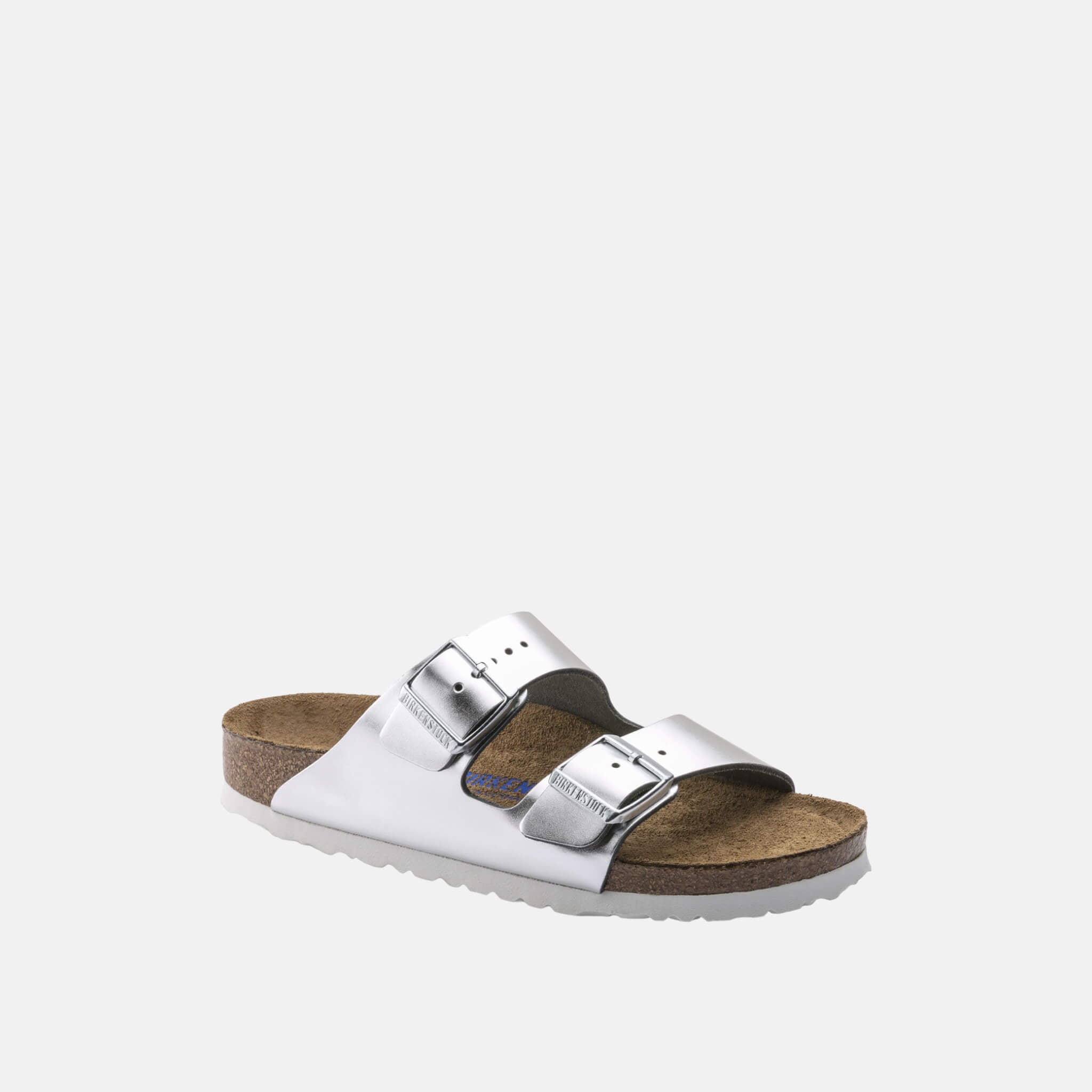 Strieborné Regular papuče Birkenstock Arizona Leather