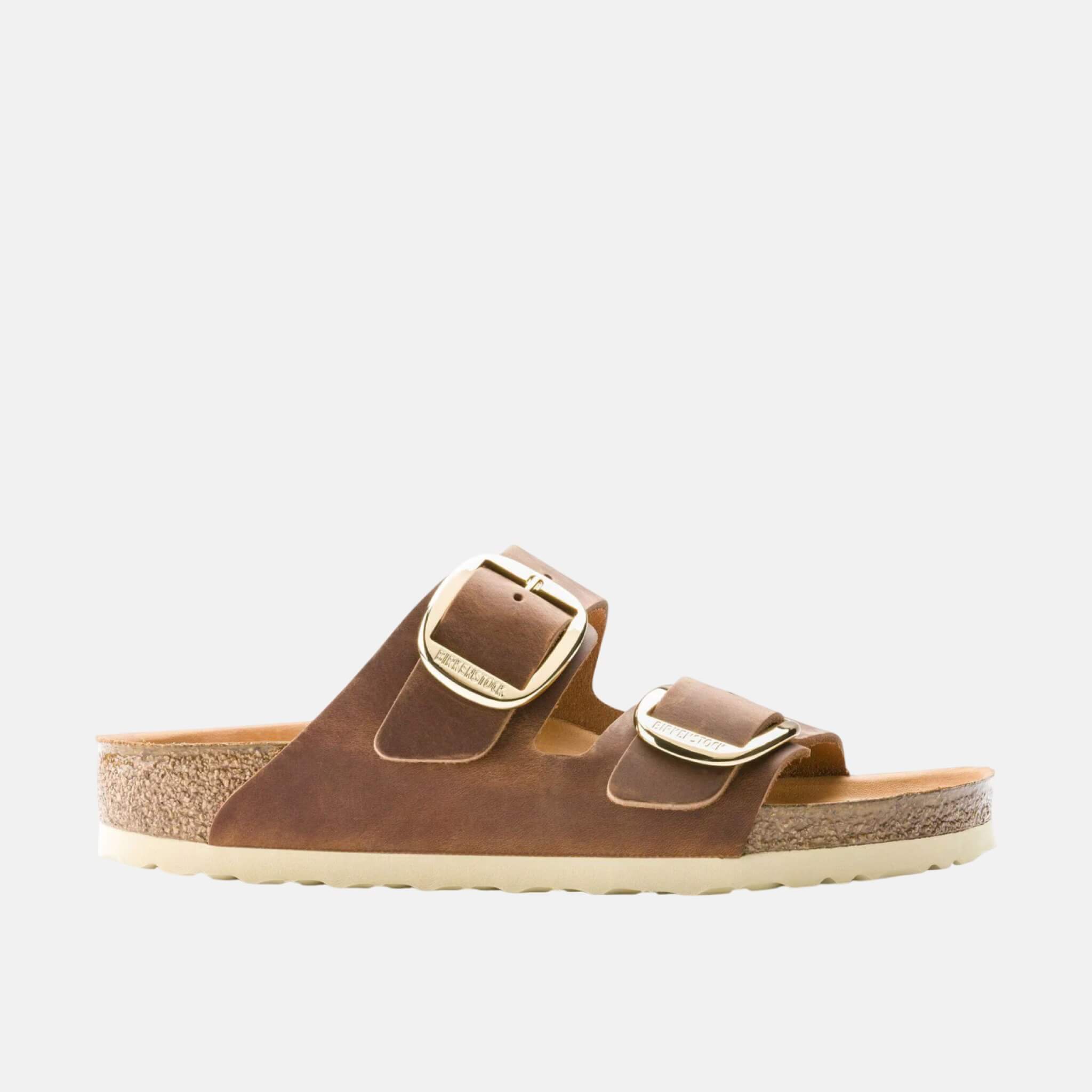 Hnedé Regular Šľapky Birkenstock Arizona Big Buckle Oiled Leather