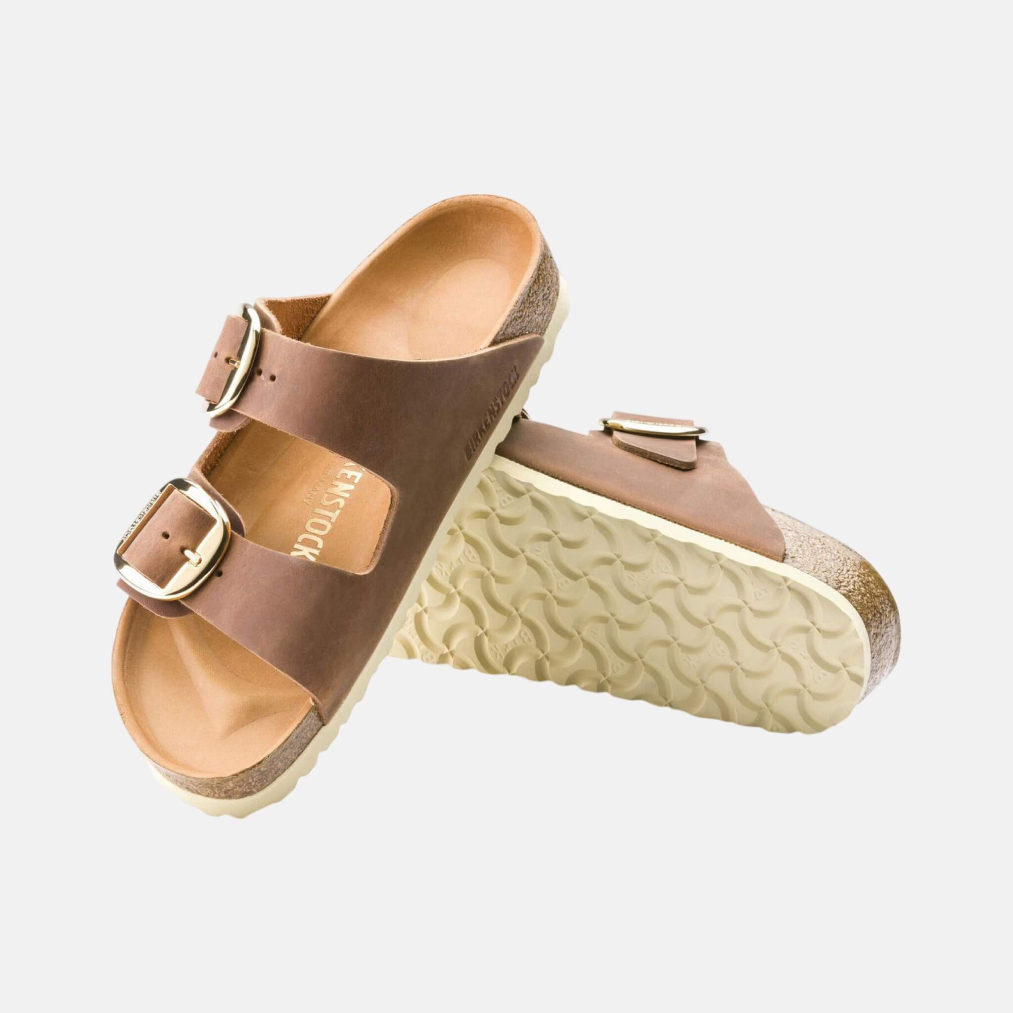 Hnedé Regular Šľapky Birkenstock Arizona Big Buckle Oiled Leather