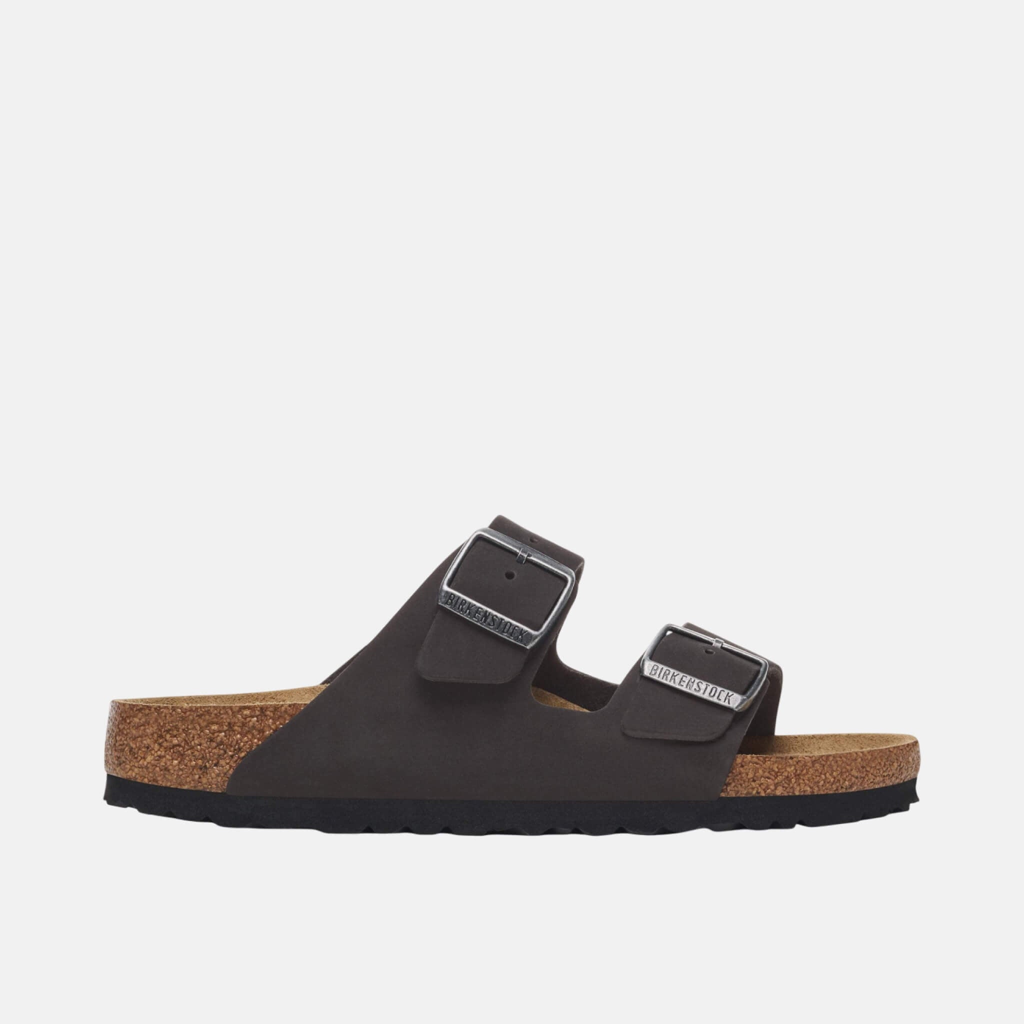 Čierne Regular Šľapky Arizona Soft Footbed Nubuk Leather