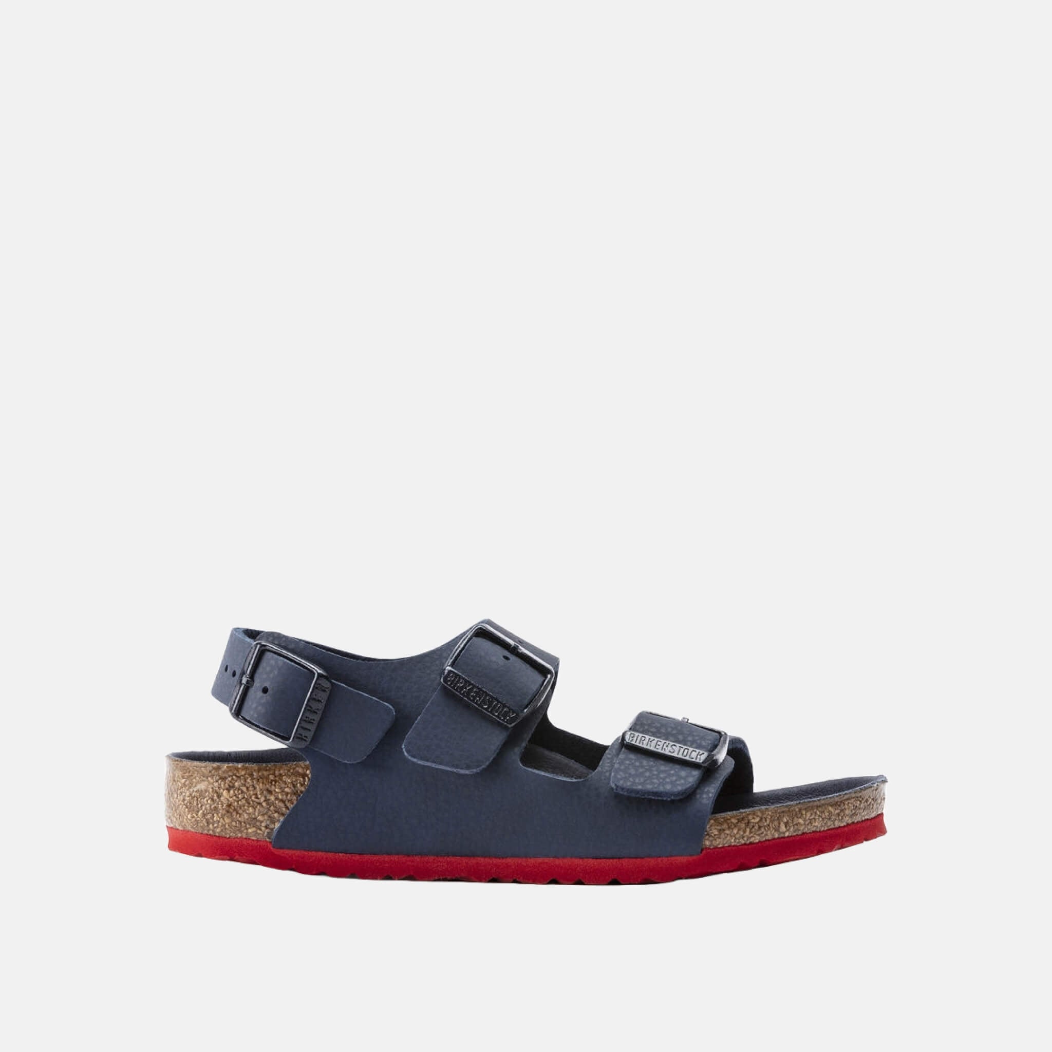 Detské modré Regular sandále Birkenstock Milano Birko-Flor