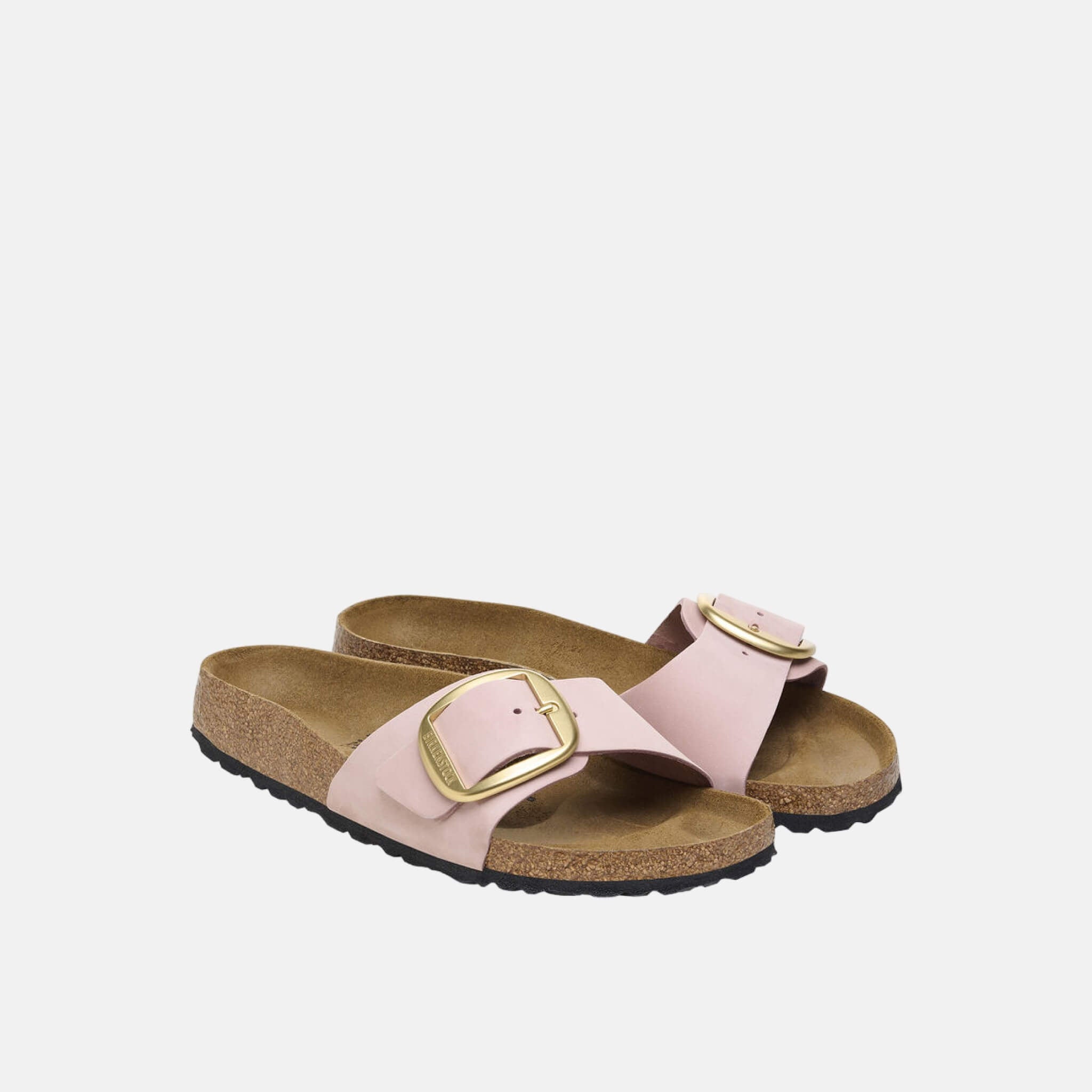 Ružové Regular Šľapky Birkenstock Madrid Big Buckle Nubuck Leather
