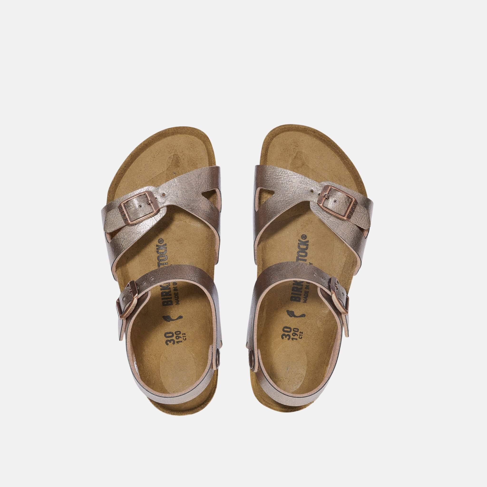 Detské Medené Regular Sandále Birkenstock Rio Birko-Flor