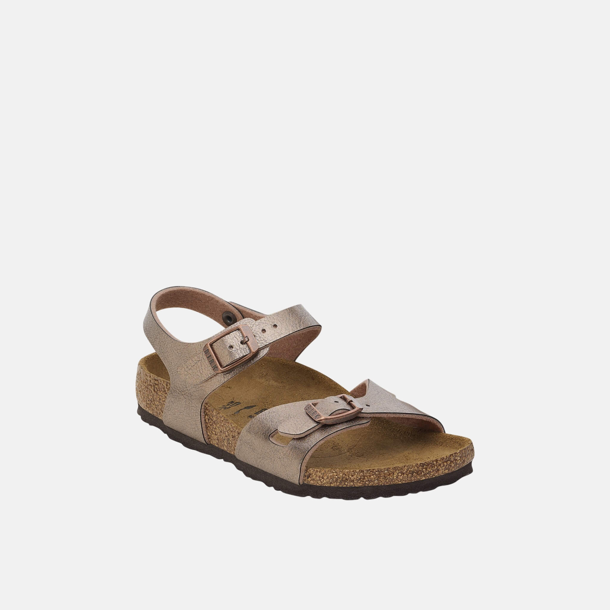 Detské Medené Regular Sandále Birkenstock Rio Birko-Flor
