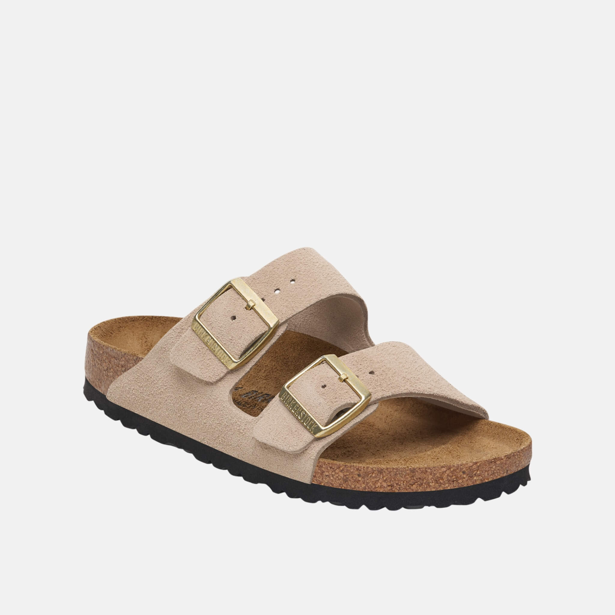 Béžové Regular Šľapky Arizona Suede Leather