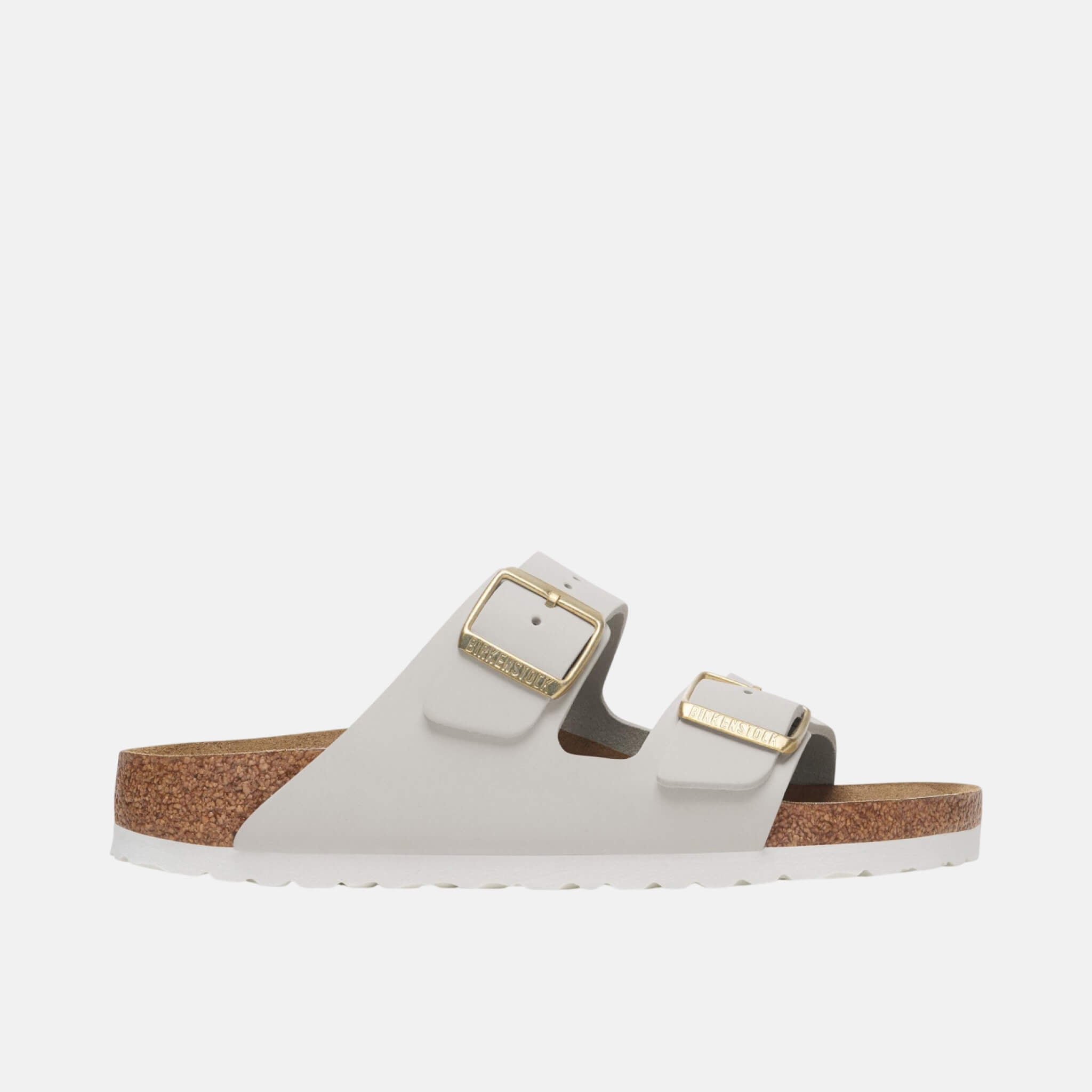 Biele Regular Šľapky Arizona Nubuk Leather