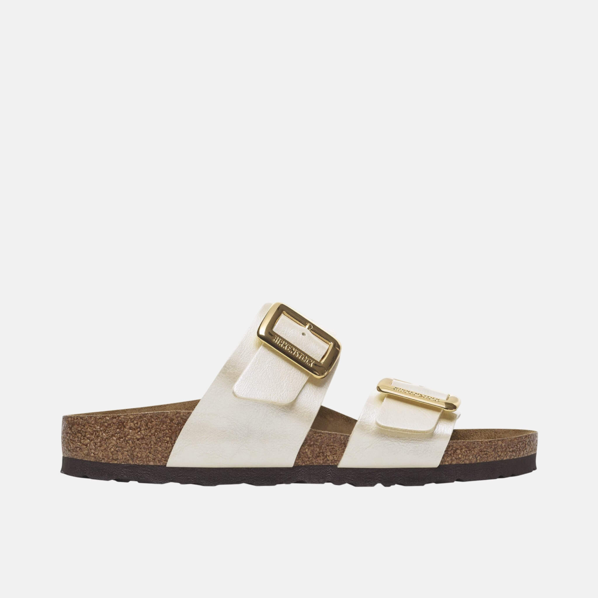 Biele Regular Šľapky Sydney Cushion Buckle Birko-Flor