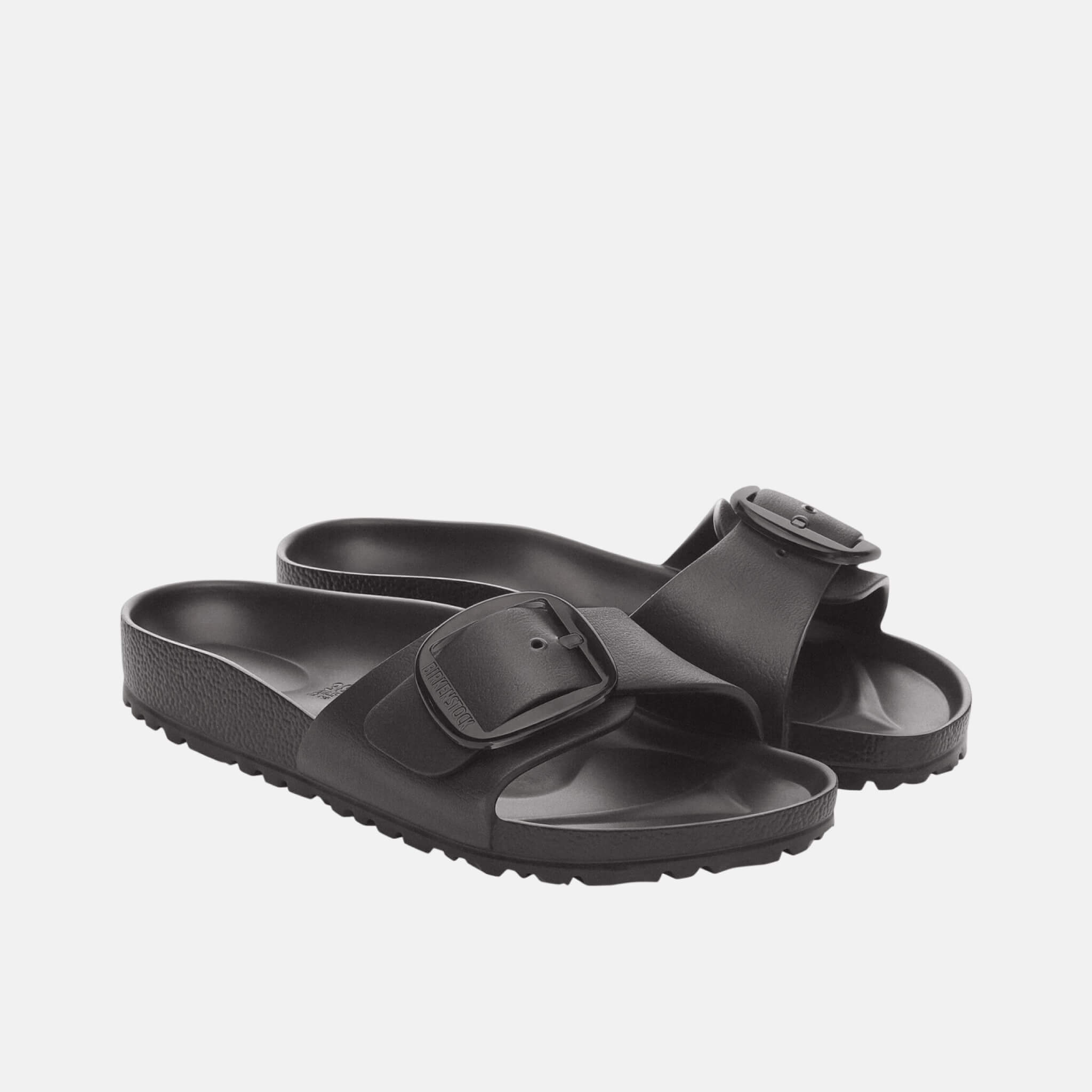 Čierne Narrow Šľapky Madrid Big Buckle EVA