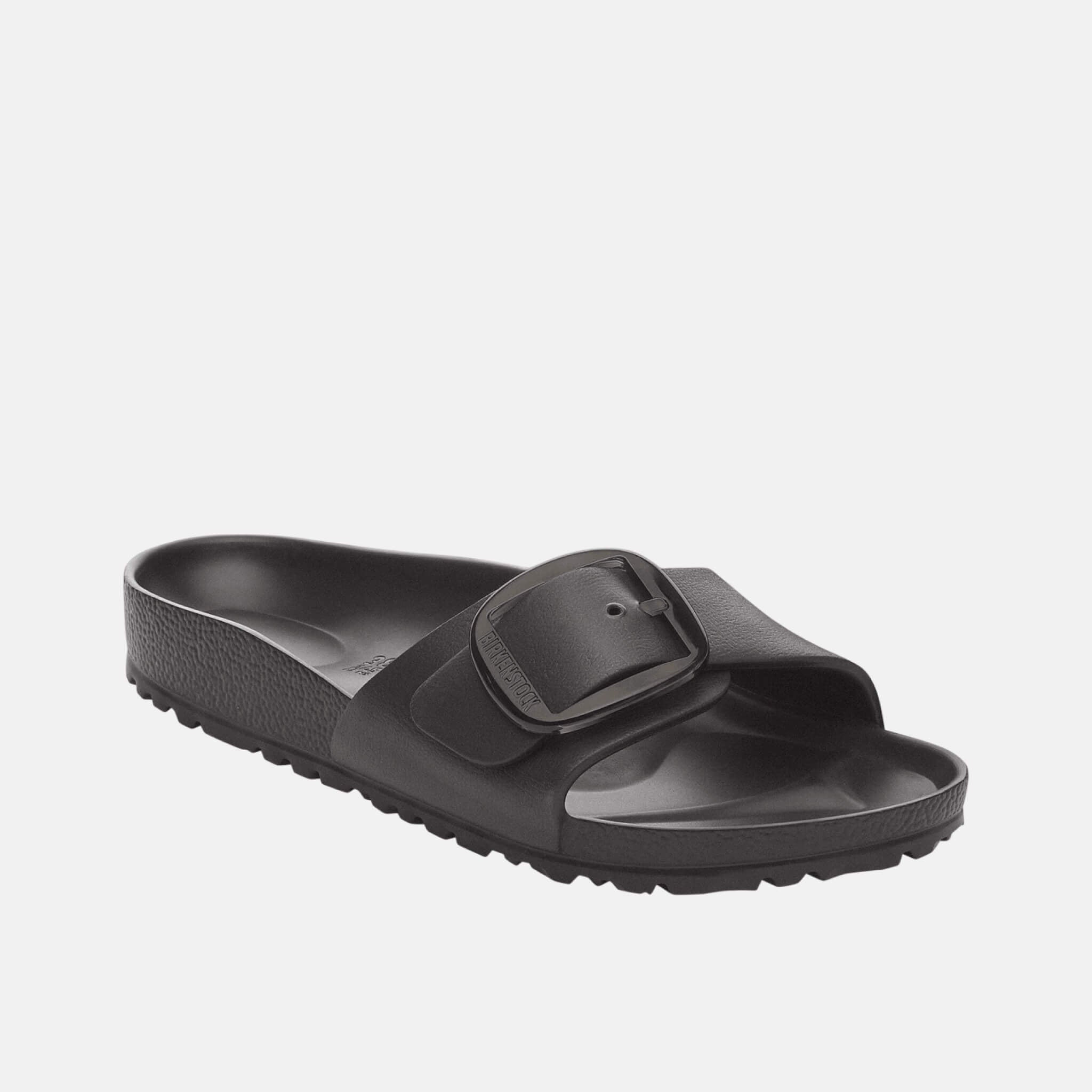 Čierne Narrow Šľapky Madrid Big Buckle EVA