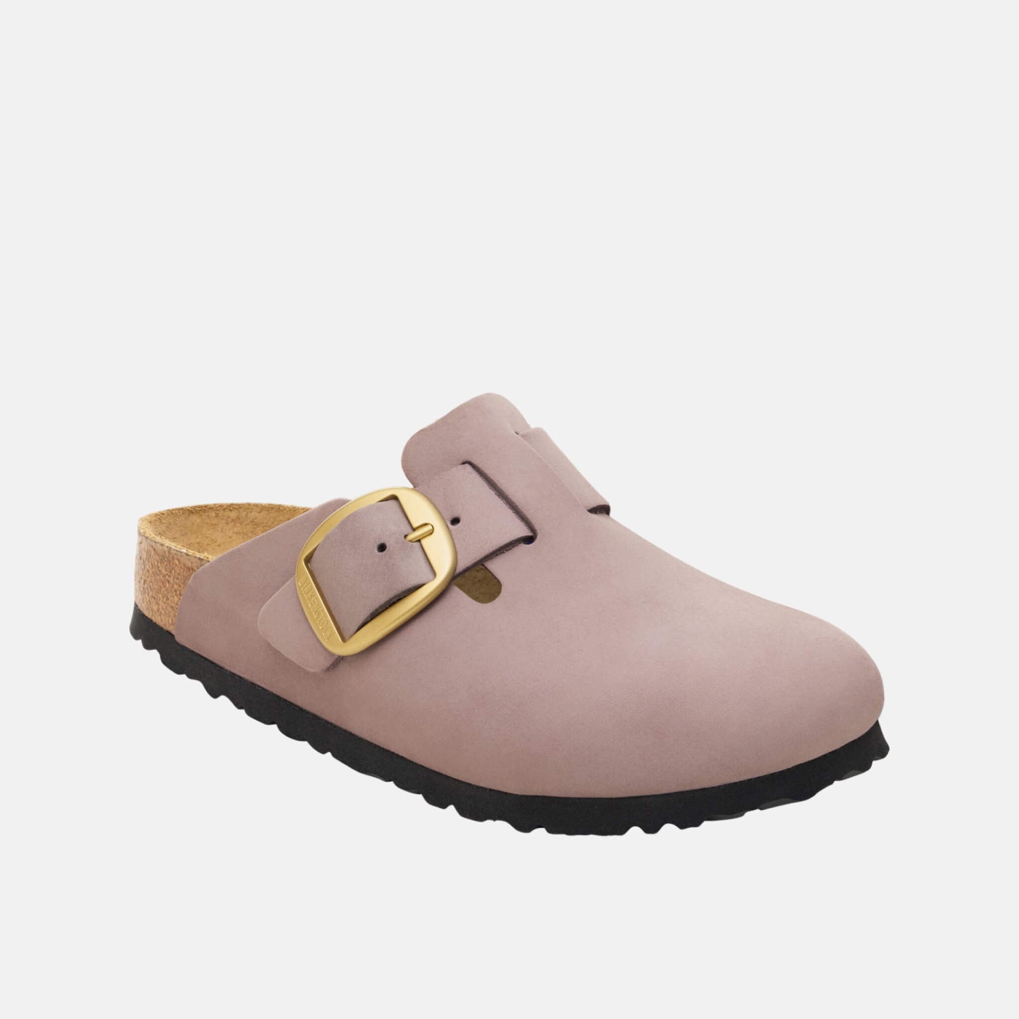 Fialové regular našuchovčky Boston Big Buckle Nubuk Leather