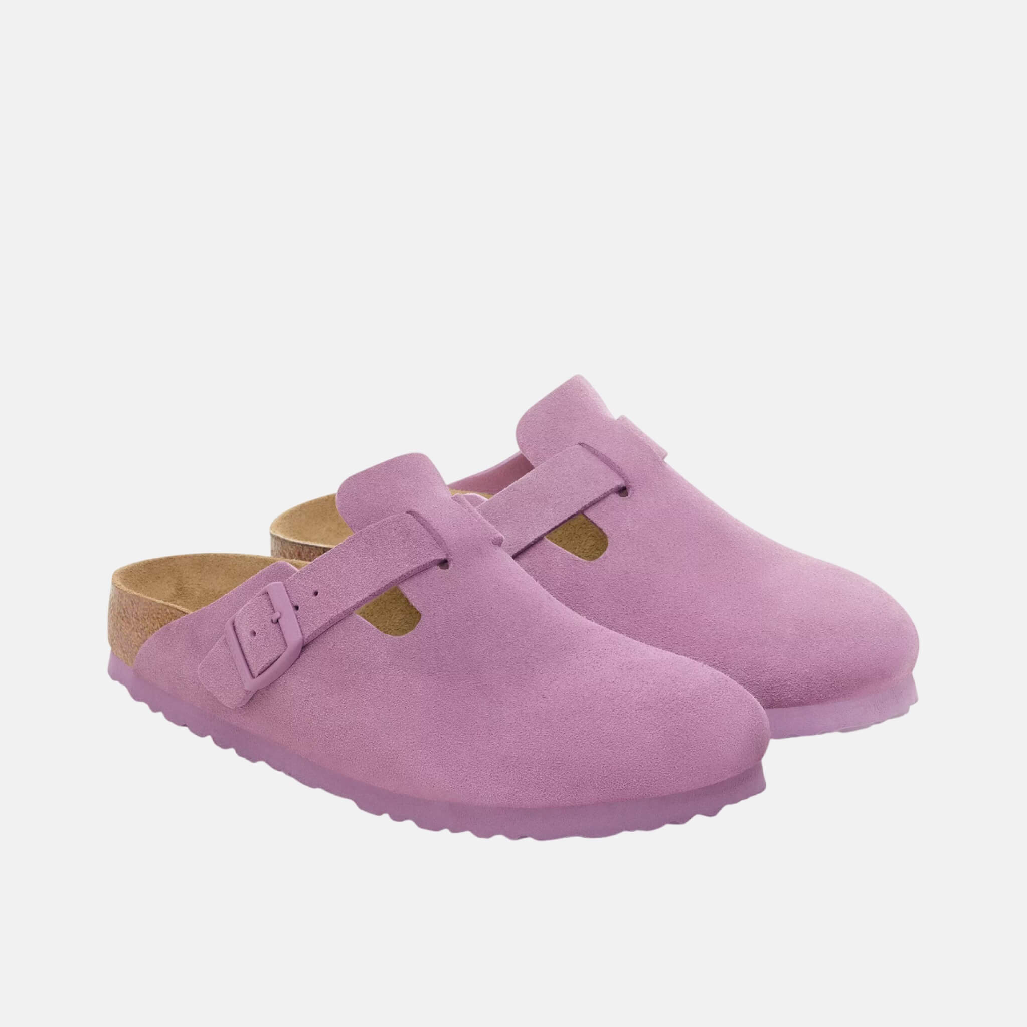 Ružové regular nazúvaky Boston Suede Leather