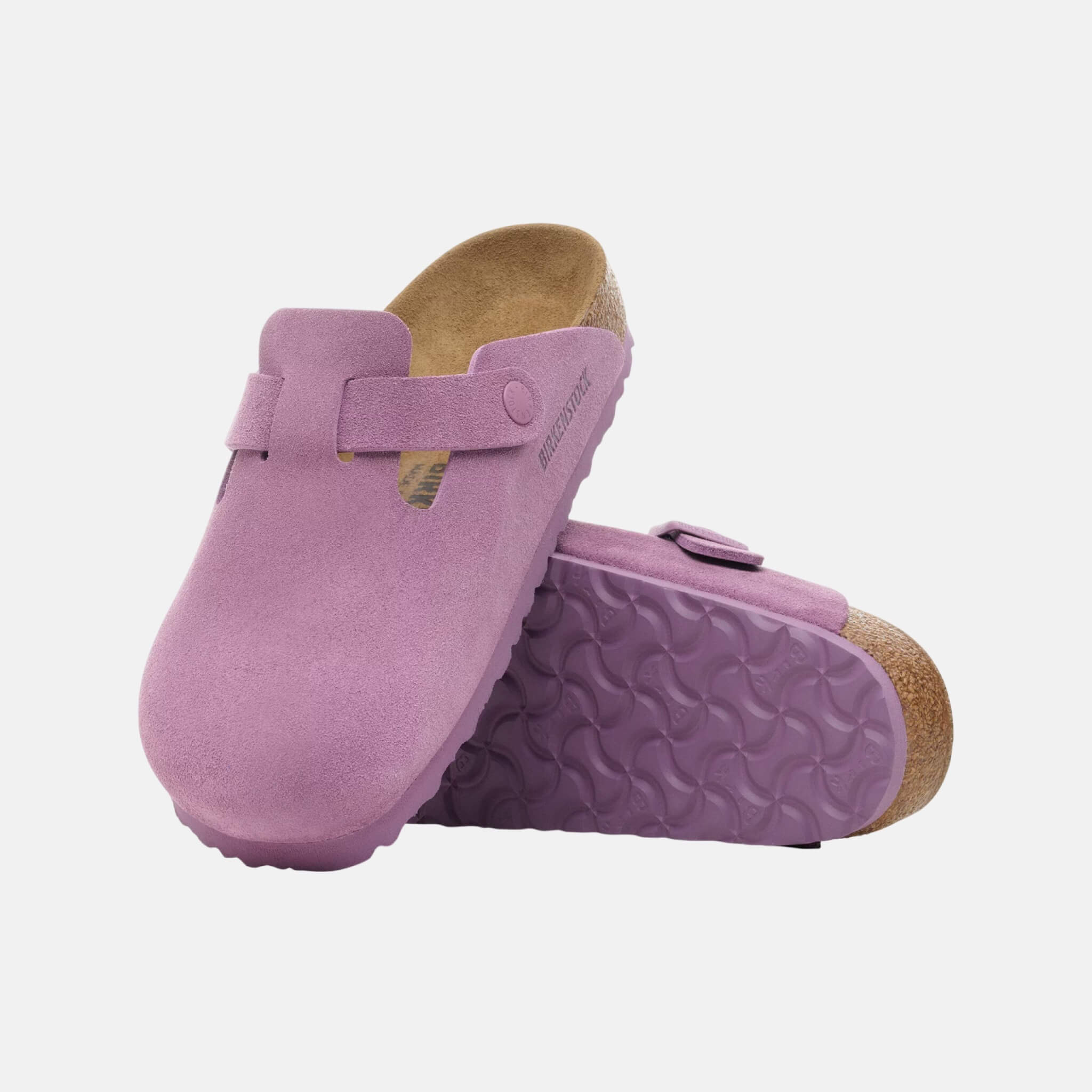 Ružové regular nazúvaky Boston Suede Leather