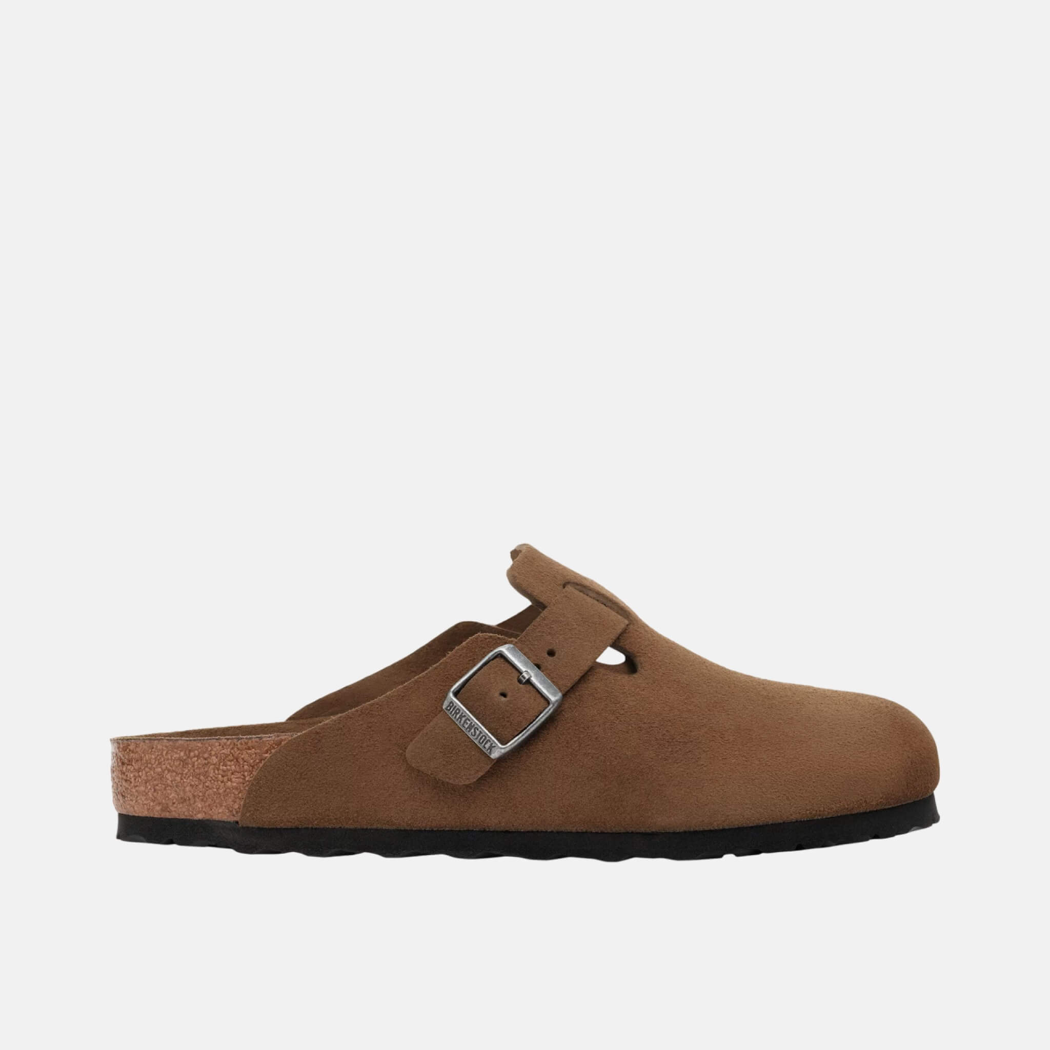 Hnedé regular našuchovčky Boston Soft Footbed Suede Leather