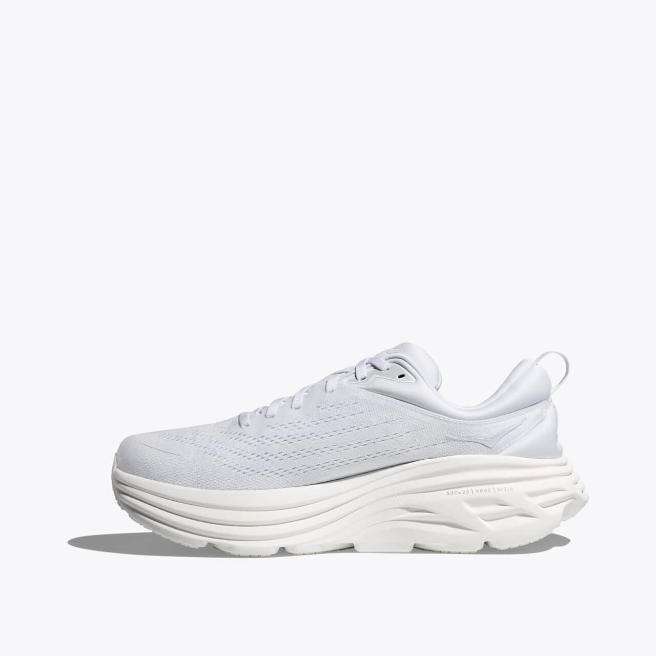 Pánske biele bežecké tenisky Hoka Bondi 8