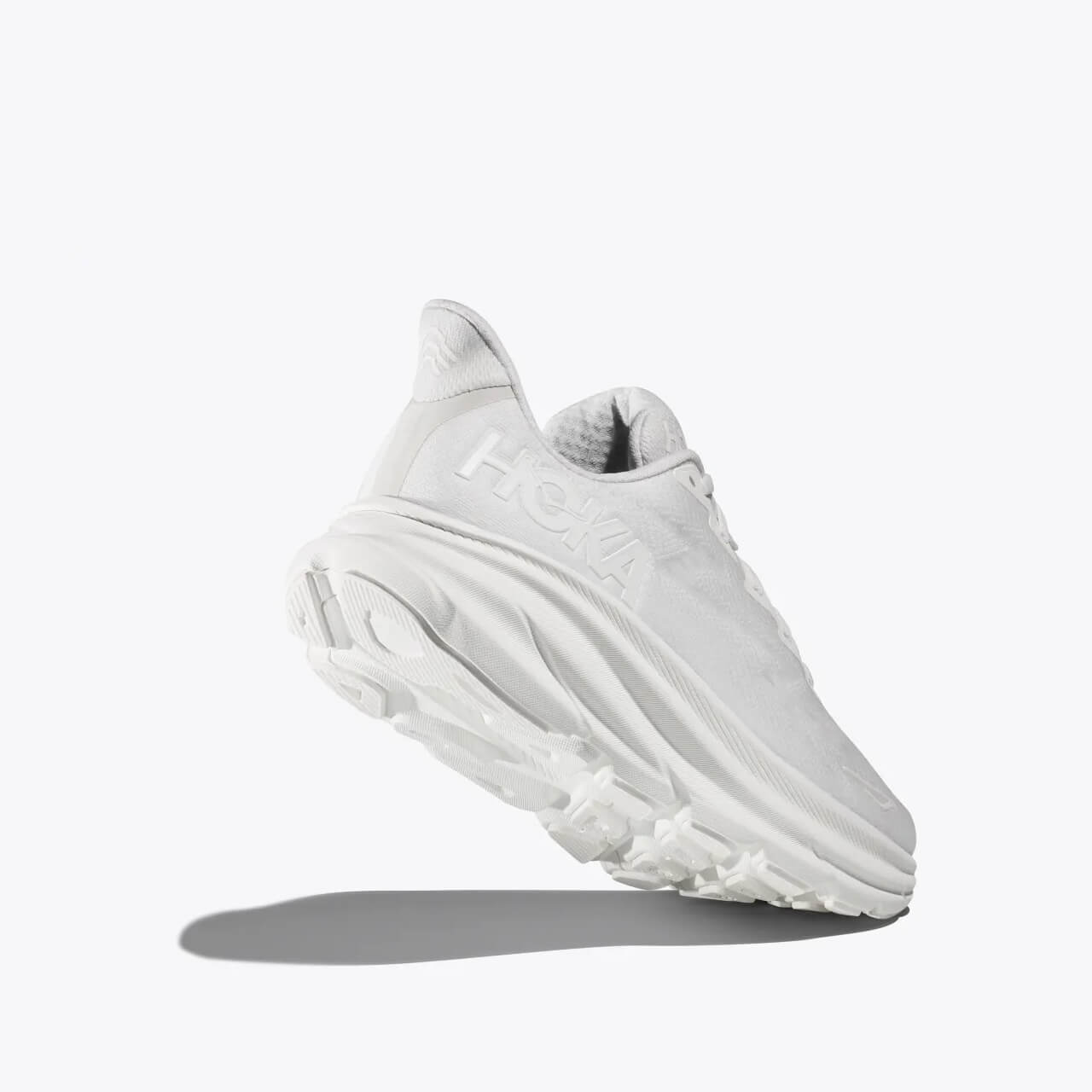 Pánske biele bežecké tenisky Hoka Clifton 9