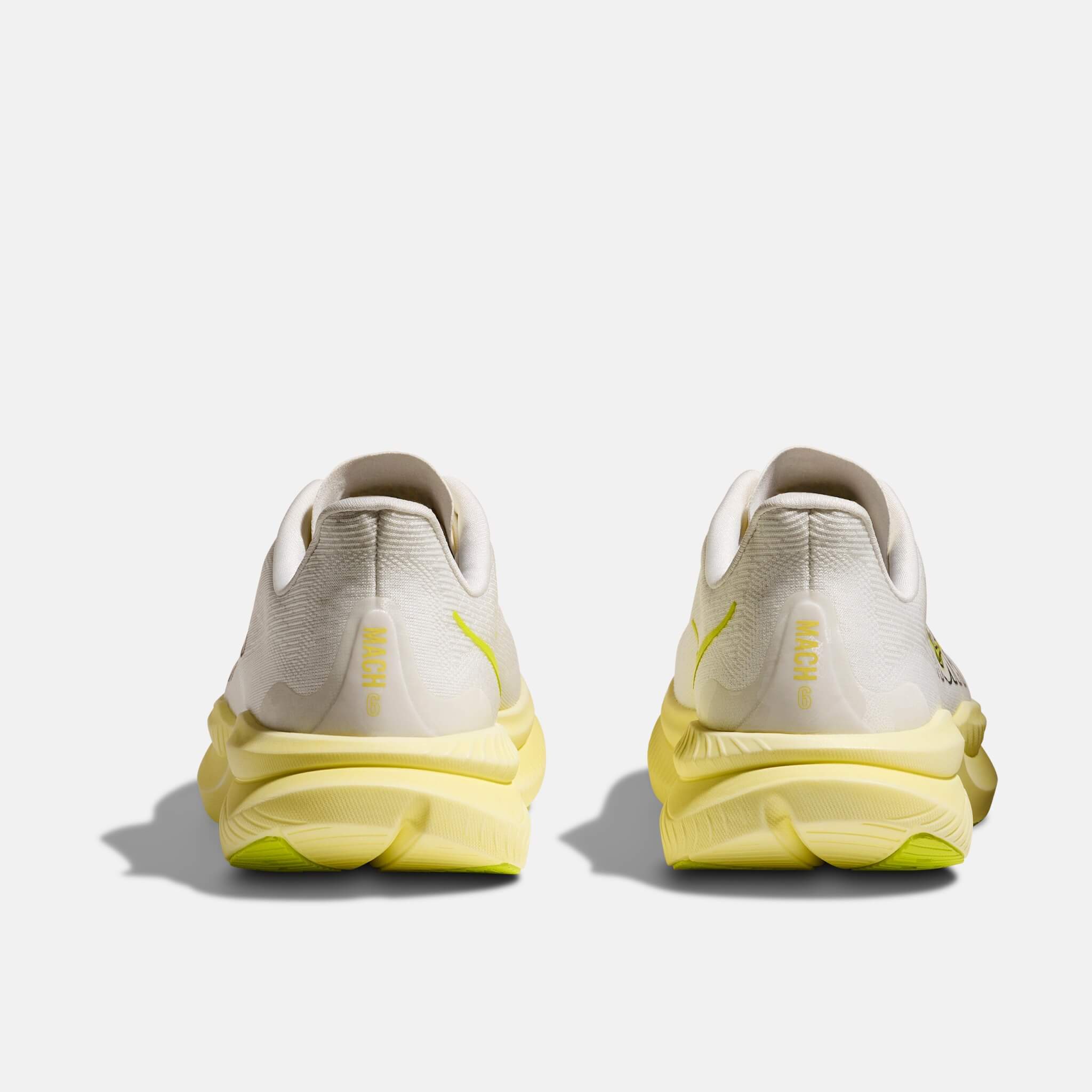 Dámske bielo-žlté bežecké tenisky Hoka Mach 6