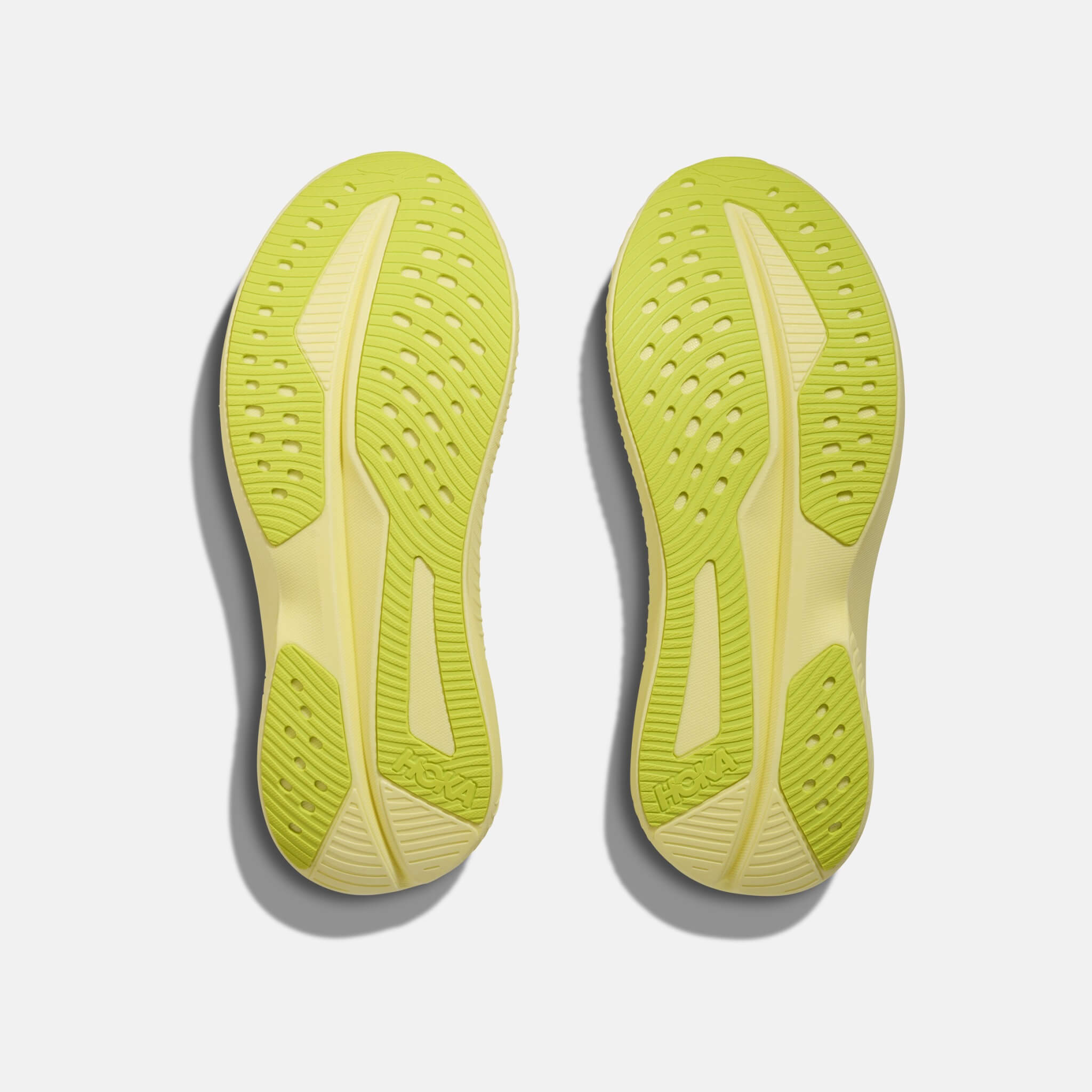 Dámske bielo-žlté bežecké tenisky Hoka Mach 6