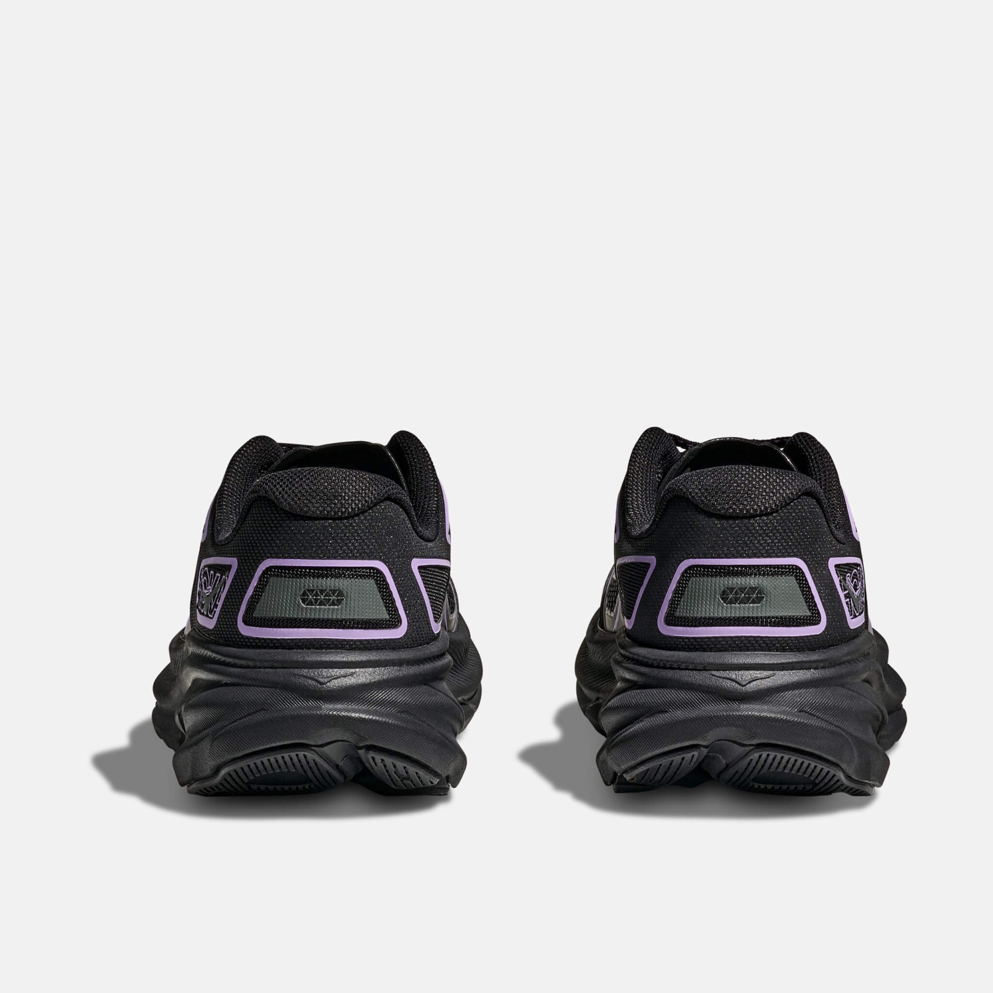 Unisex čierno-fialové tenisky Hoka Clifton One9