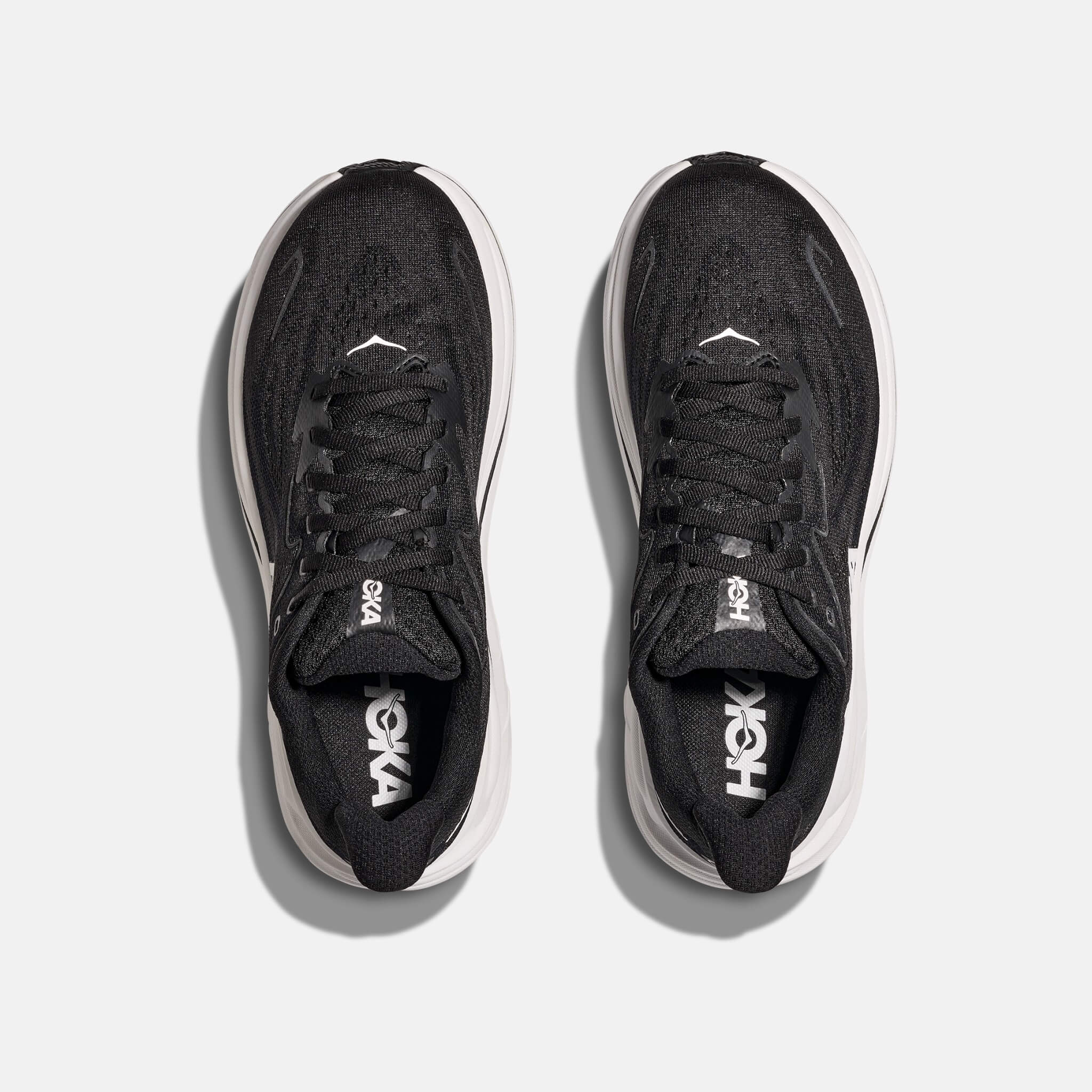 Dámske čierno-biele tenisky Hoka Clifton 10