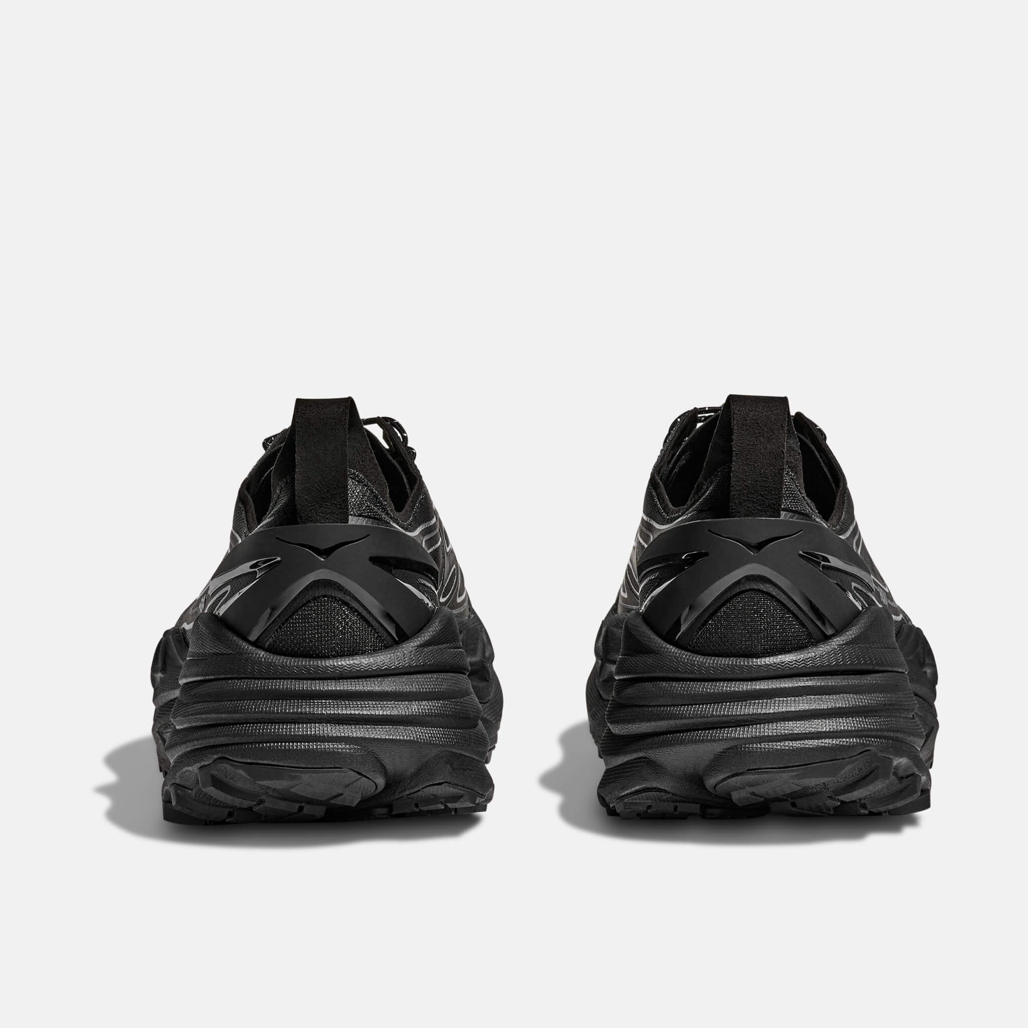 Unisex čierno-strieborné tenisky Hoka Stinson One7