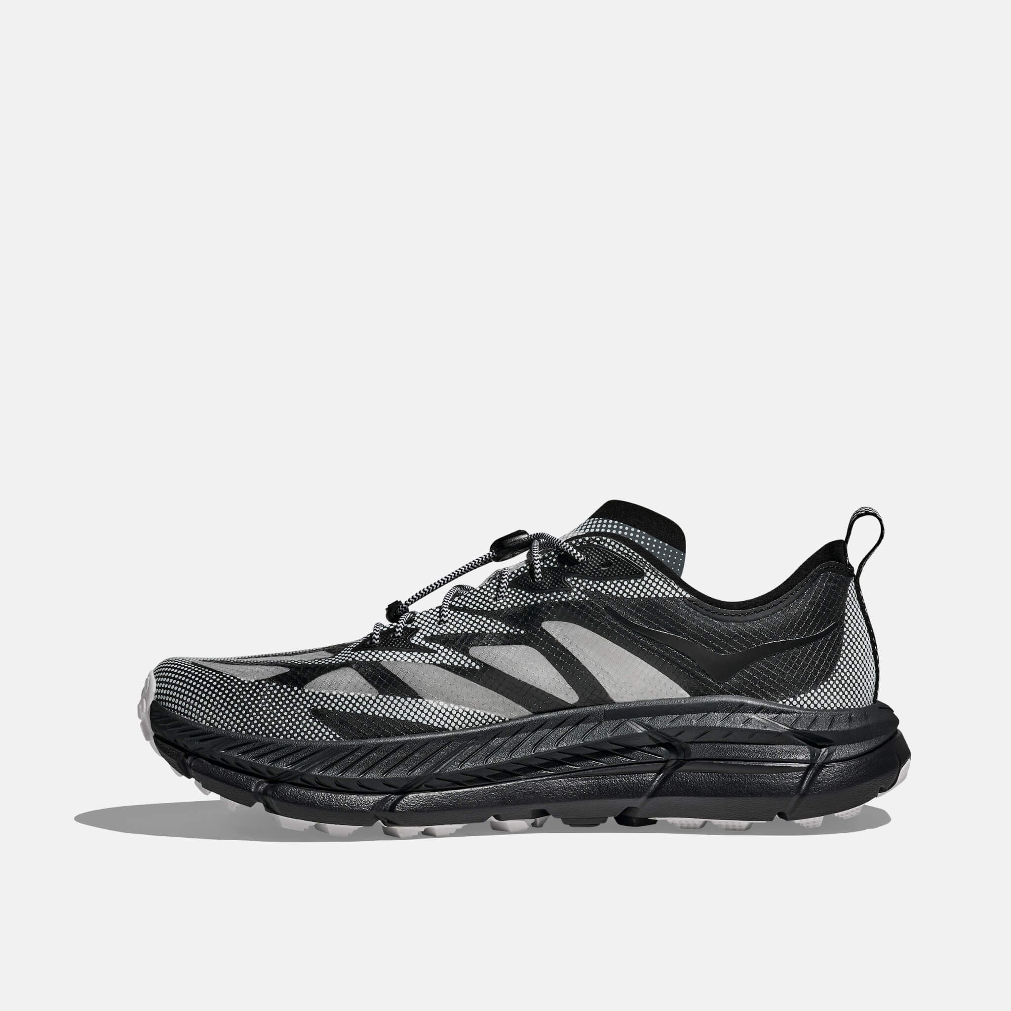 Unisex čierno-šedé tenisky Hoka Mafate Speed 4 Lite TS