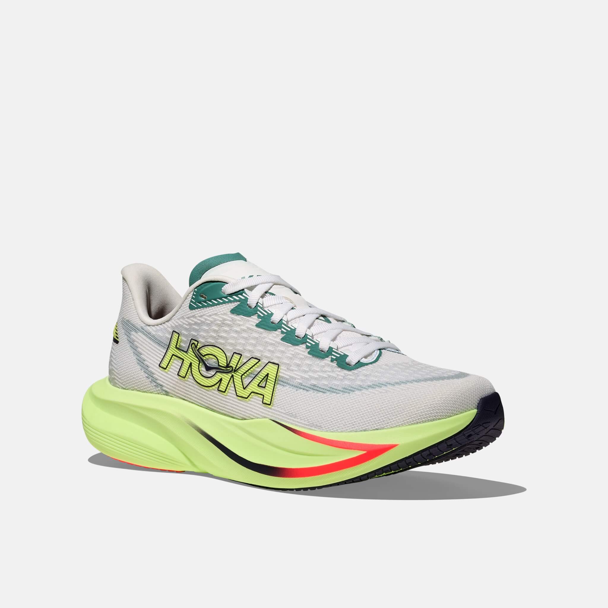 Pánske šedo-zelené bežecké tenisky Hoka Mach 7