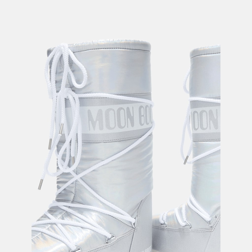 Dámske strieborné snehule Moon Boot Icon Met