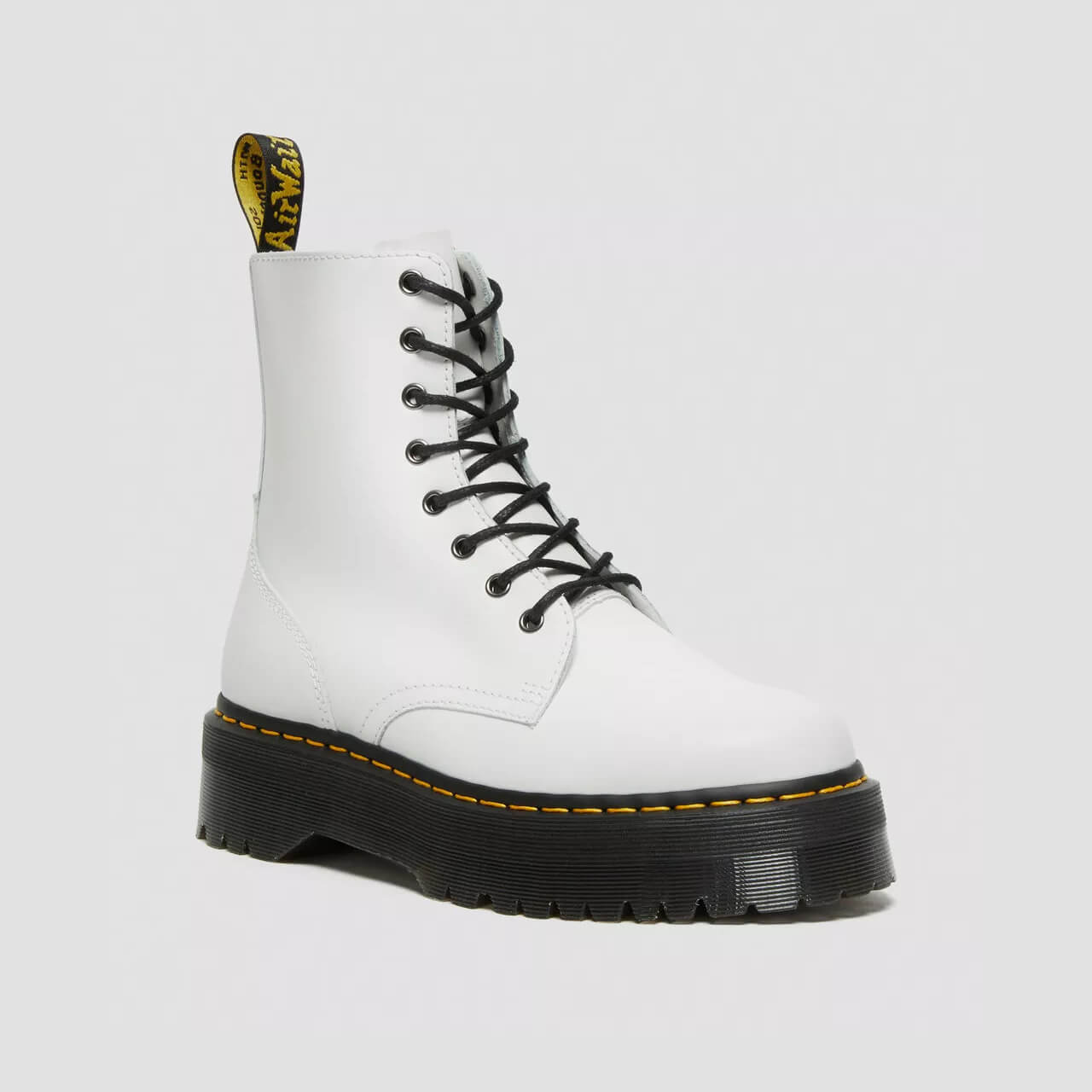 Biele členkové topánky Dr. Martens Jadon