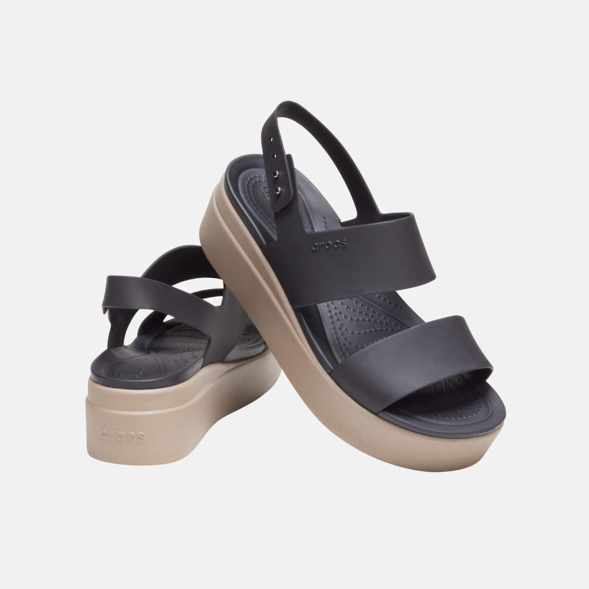 Crocs Brooklyn Low Wedge W Black/Mushroom