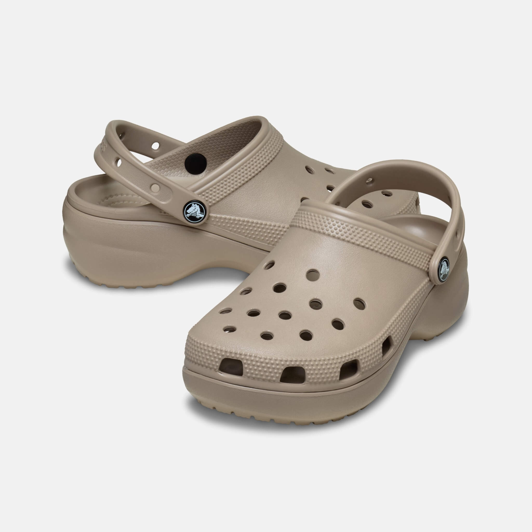 Classic Platform Clog W Taupe