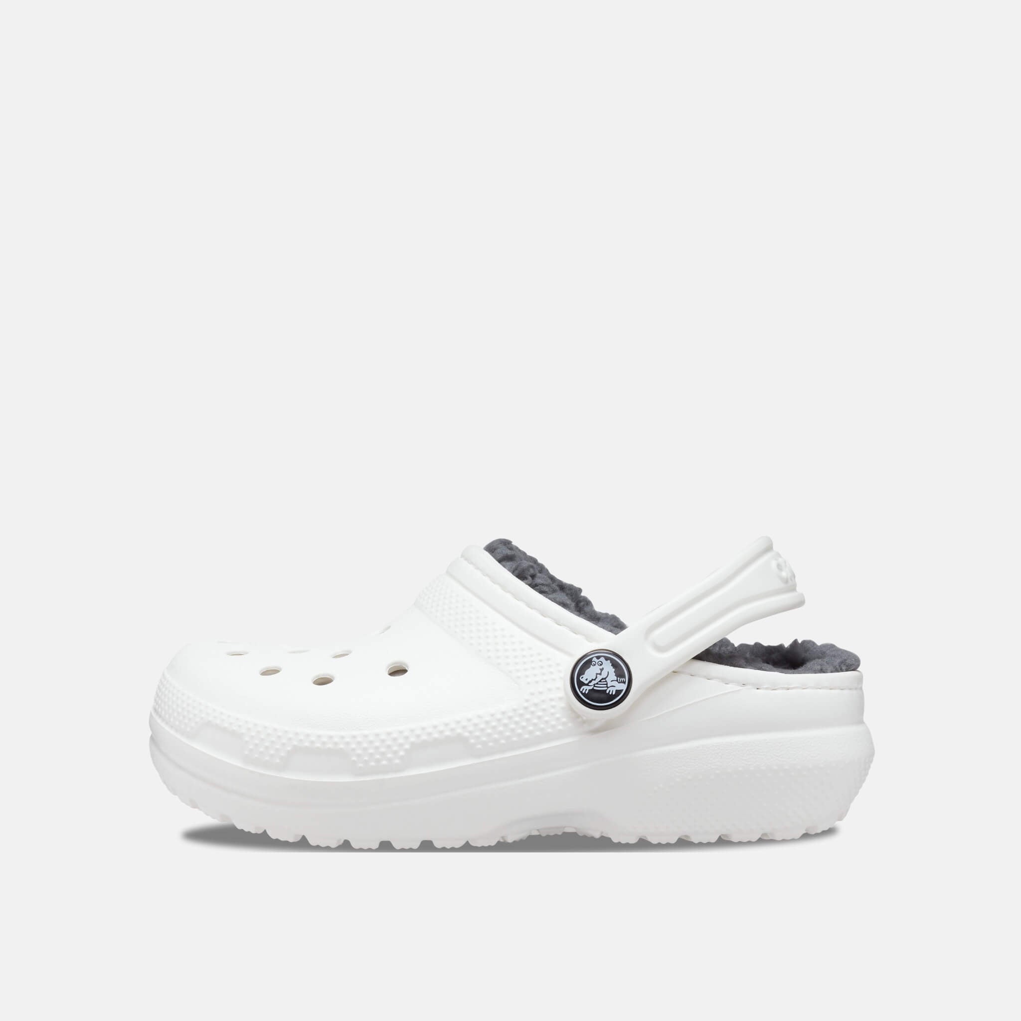 Classic Lined Clog K White/Grey