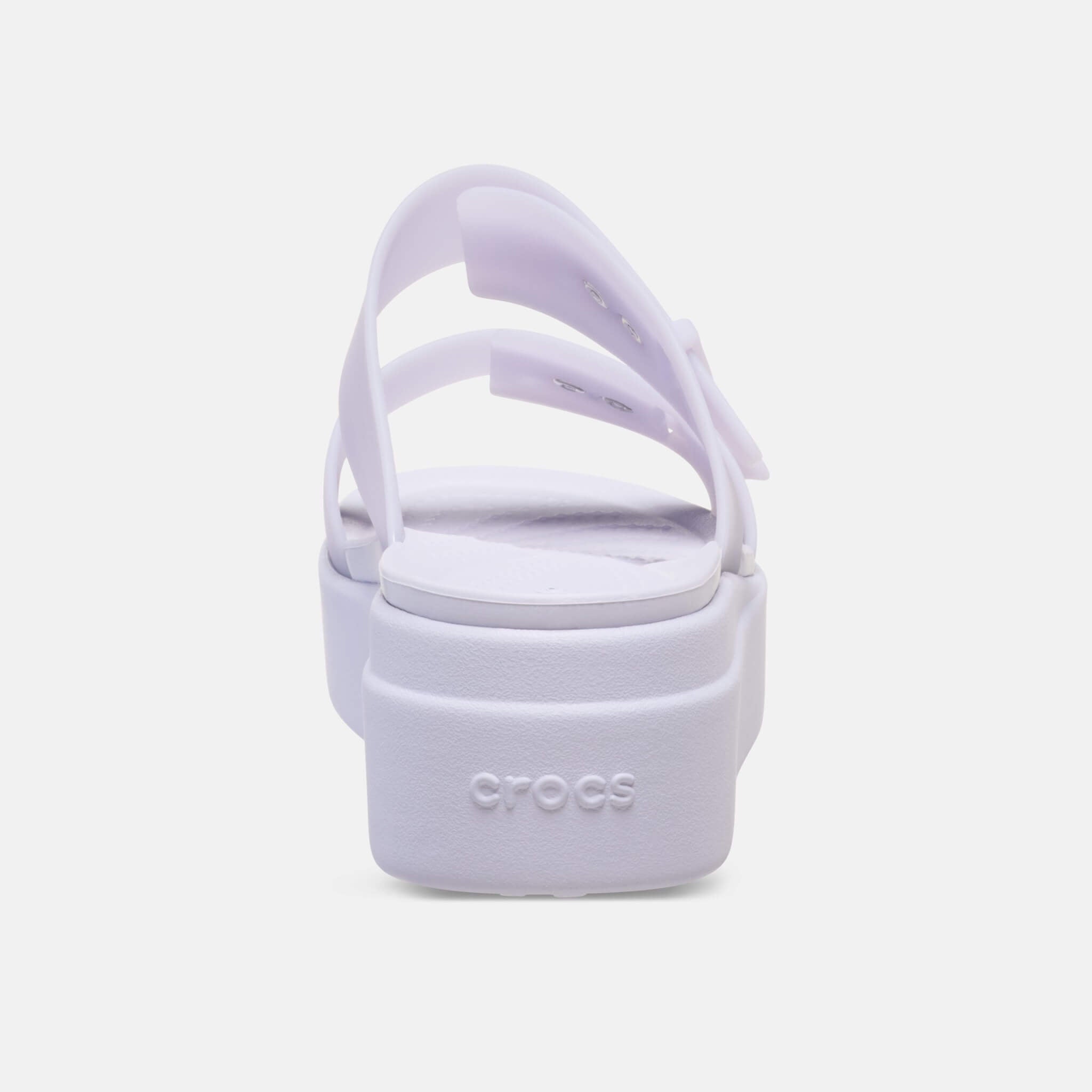 Brooklyn Buckle Frosted Low Wedge Purple Moon