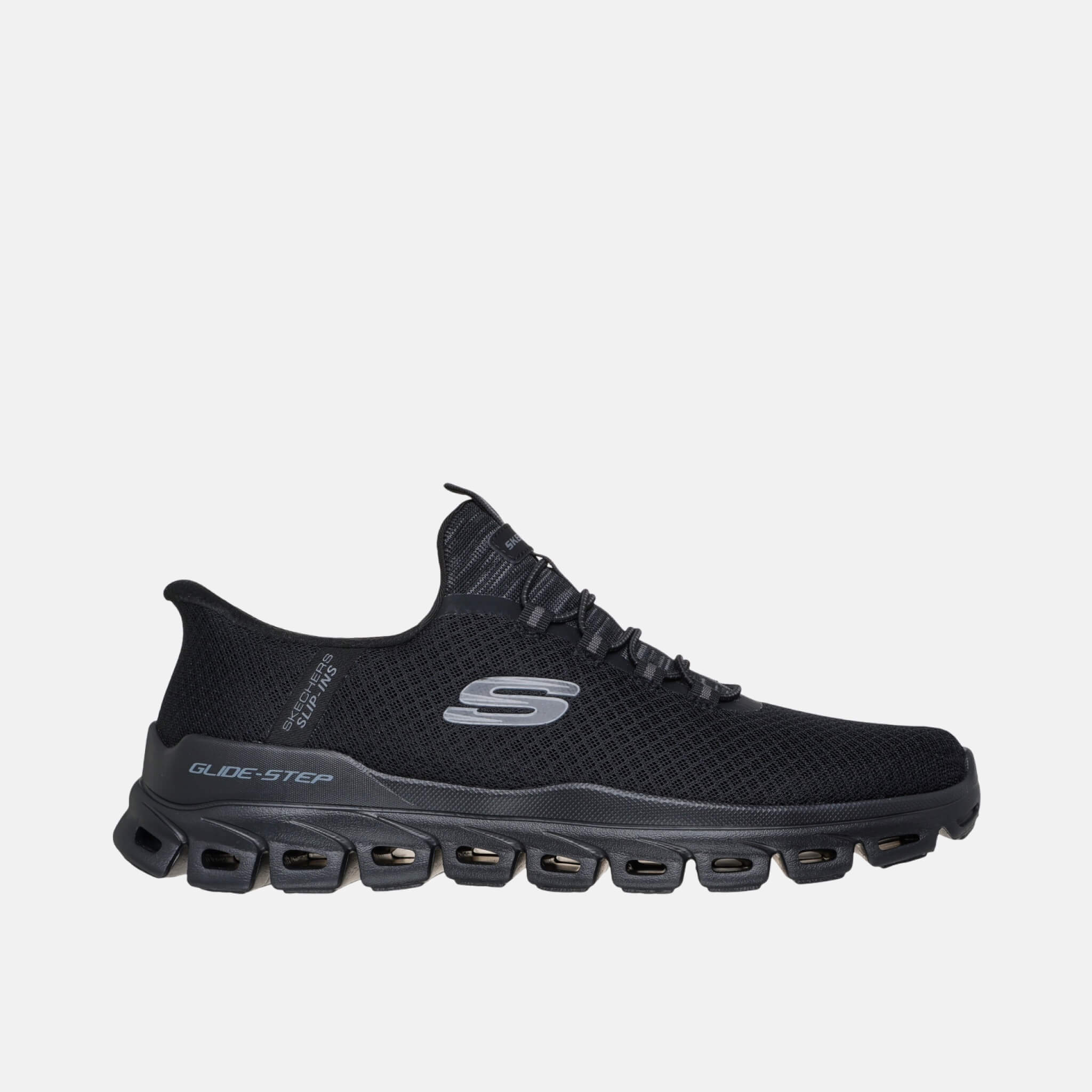 Pánske čierne tenisky Skechers Slip-ins: Glide-Step - Noxus