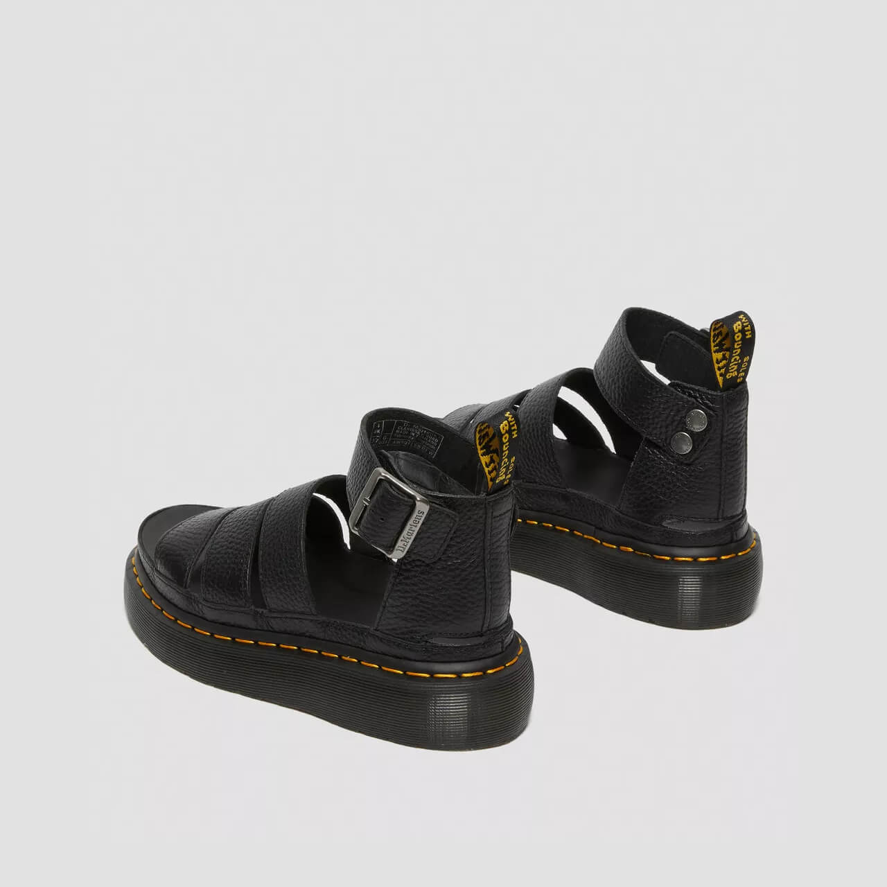 Dámske čierne sandále Dr. Martens Clarissa II Quad
