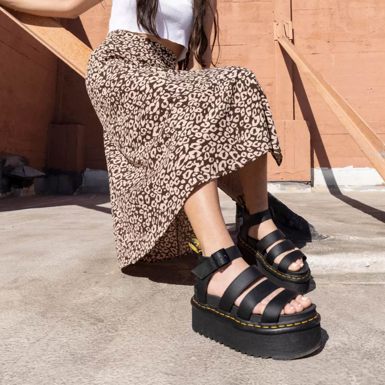 Dámske čierne sandále Dr. Martens Blaire Quad